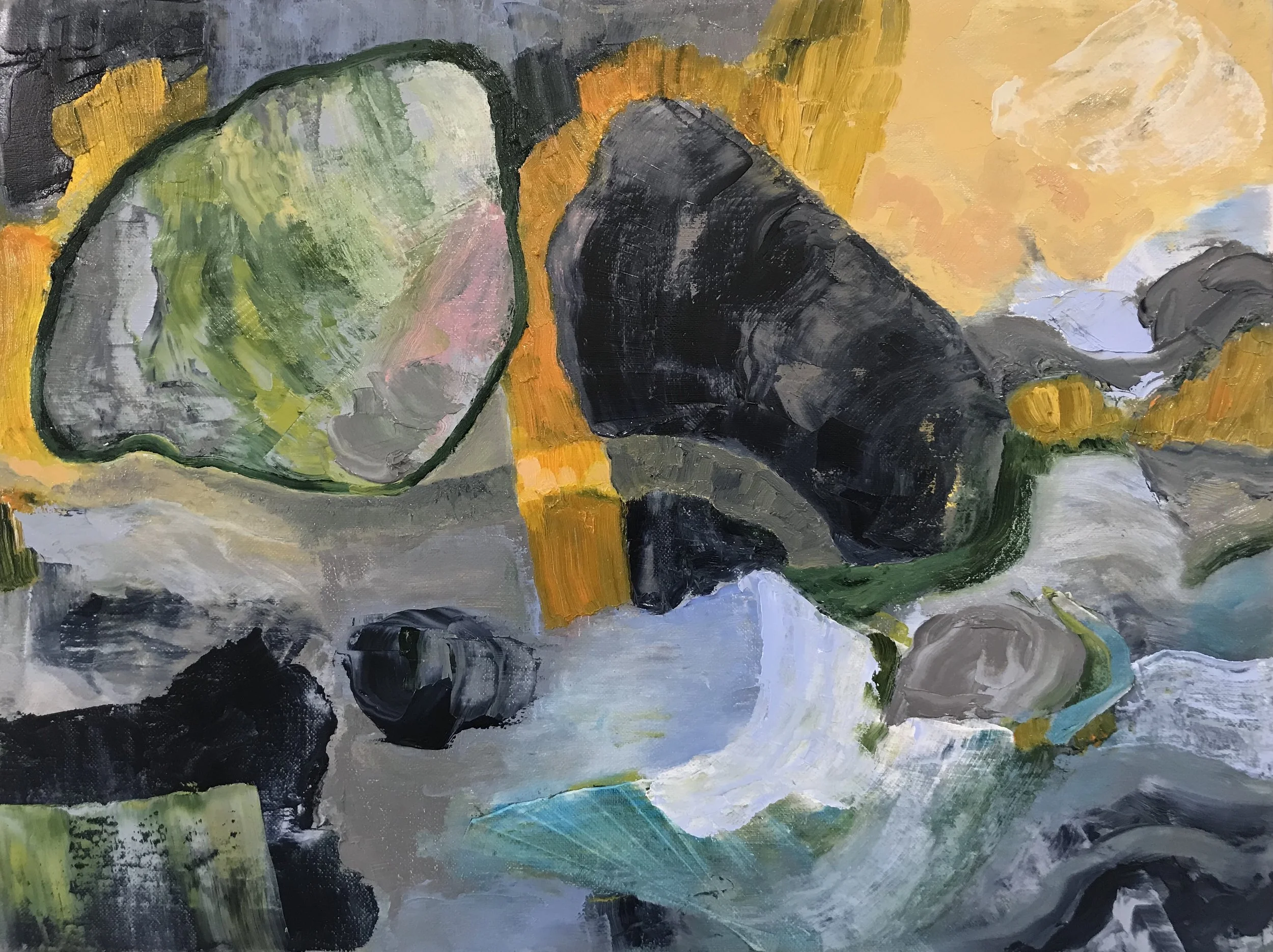 The Walrus's Looking Glass, 2023. Oil on linen -  30 x 40 cm