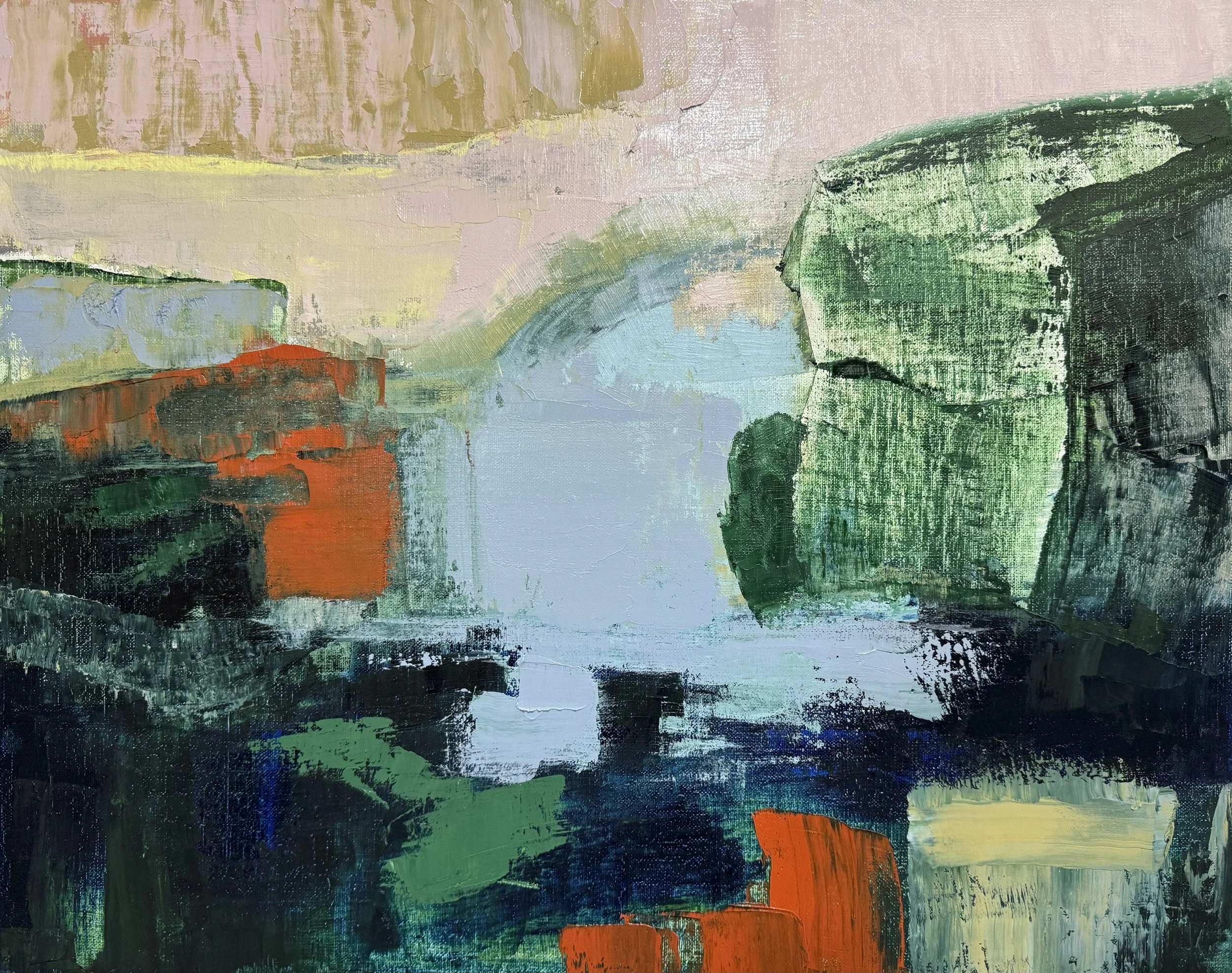 Tidal, 2024. Oil on linen - 40.5 x 51 cm