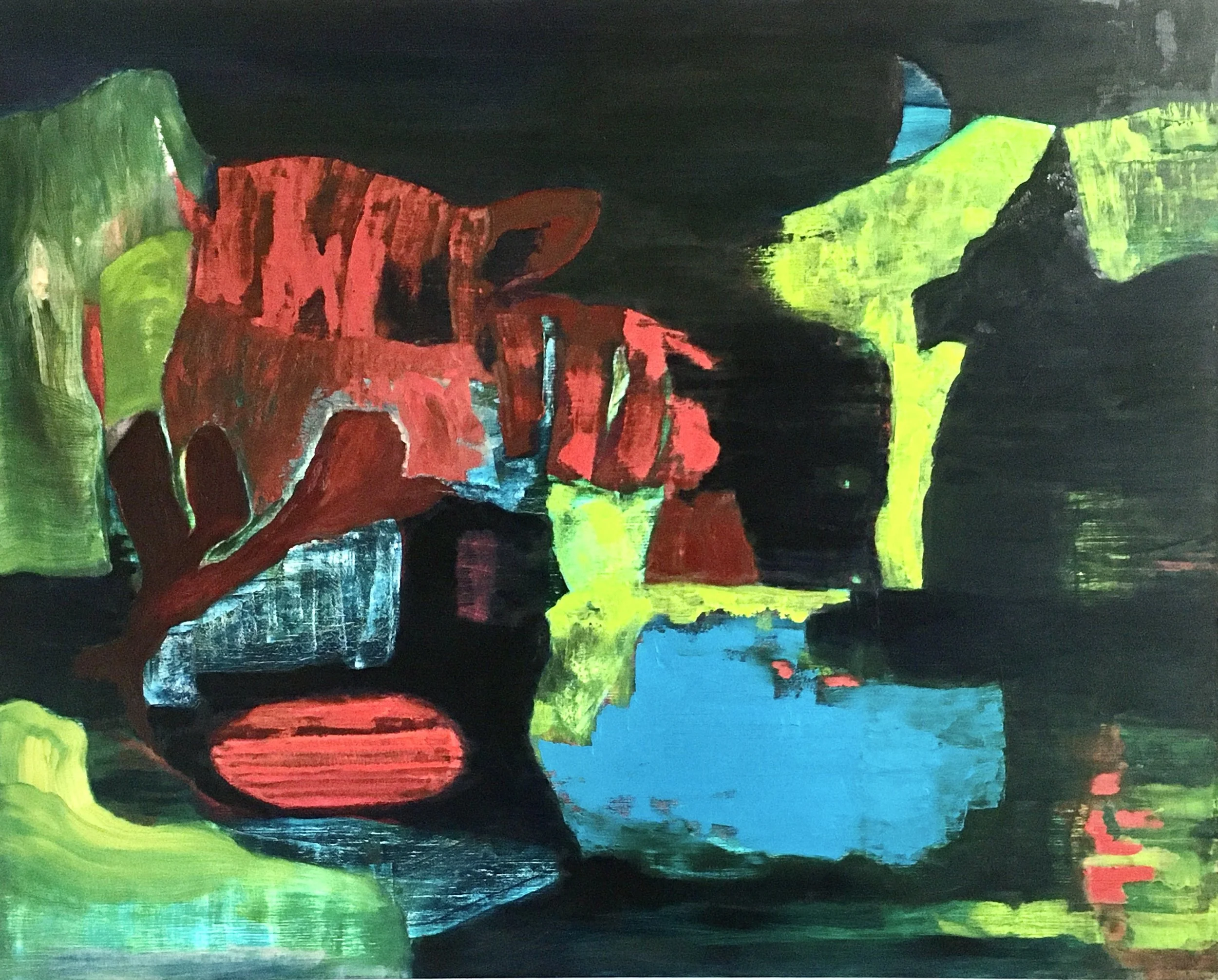 In the Moon's Garden, 2023. Oil on linen - 80 x 100 cm
