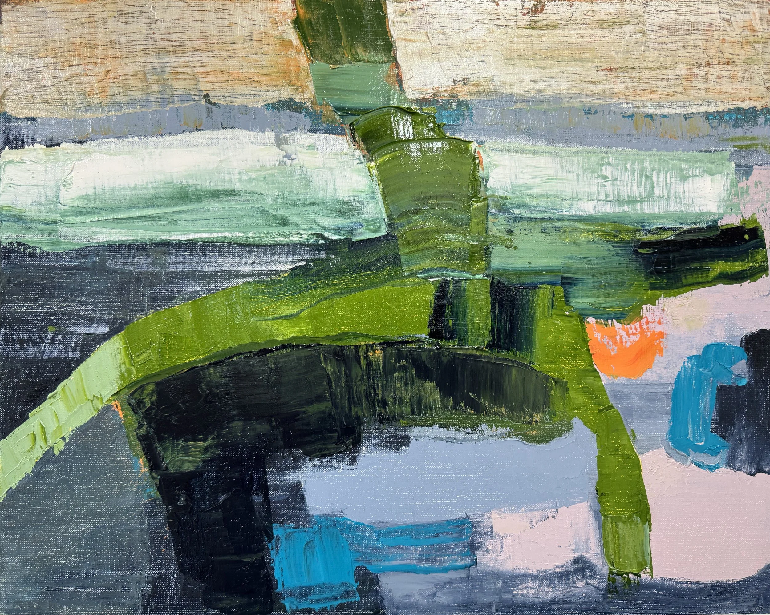 Birdsong, 2024. Oil on linen - 40.5 x 51 cm