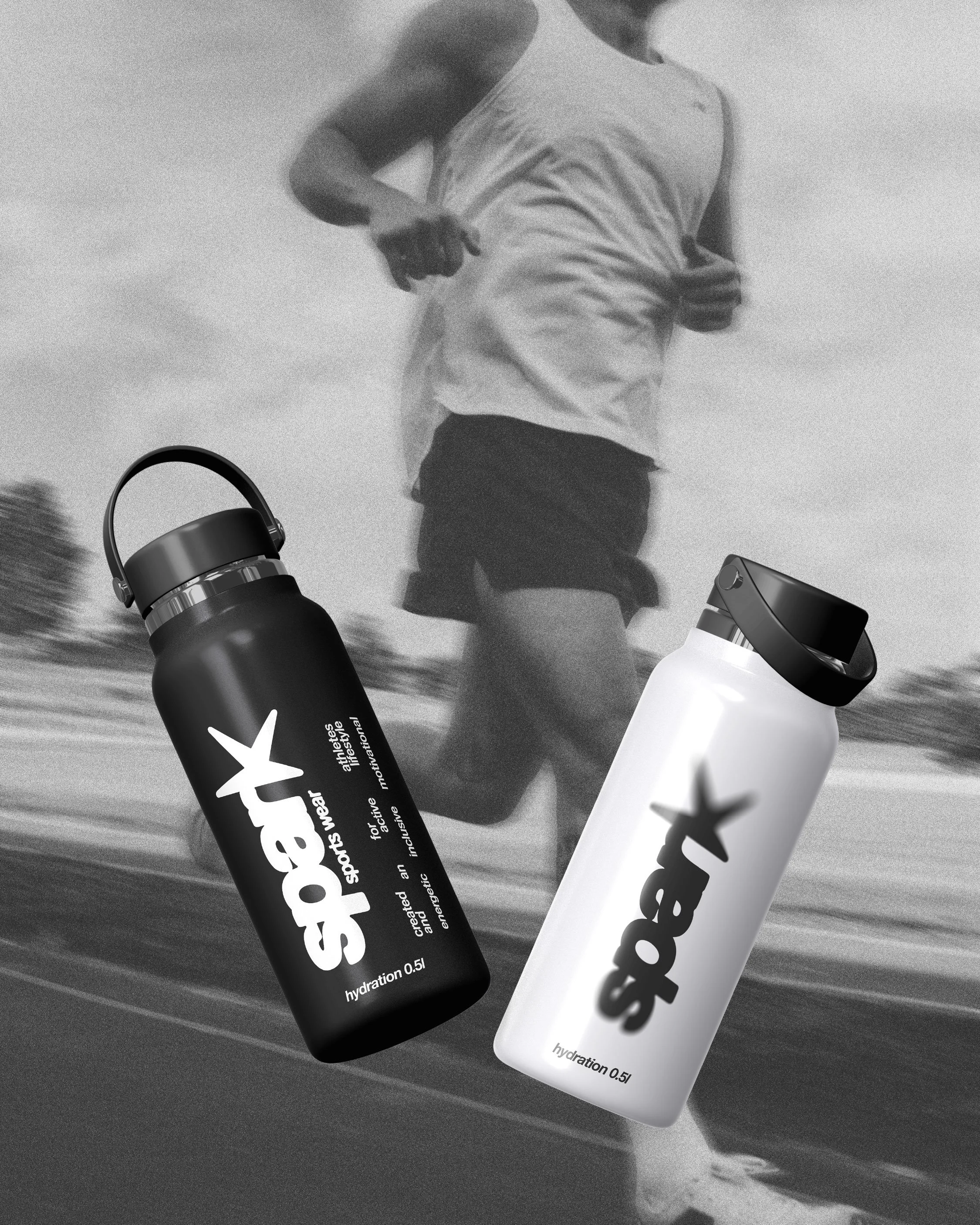 Sport thermo bottles for a sports brand names spark