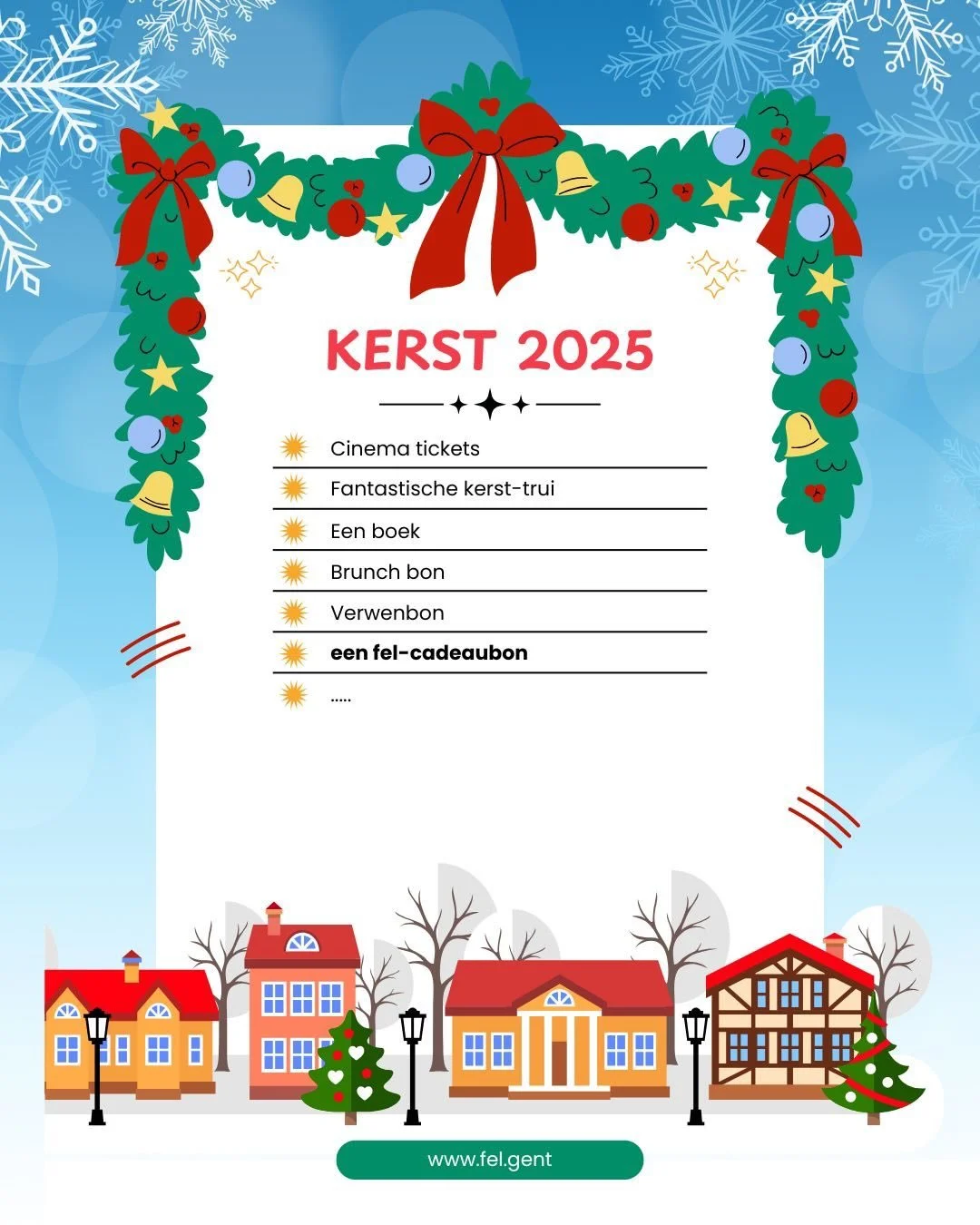 Cadeautjestijd 🎄🎅🏻🎁 Met een fel-cadeaubon scoor je als gever en spring je een gat in de lucht als ontvanger : win-win dus 😎 mail naar an@fel.gent om je vriend(in) , secret santa, collega, werknemer, buur, &hellip;. aan het fellen te krijgen of h