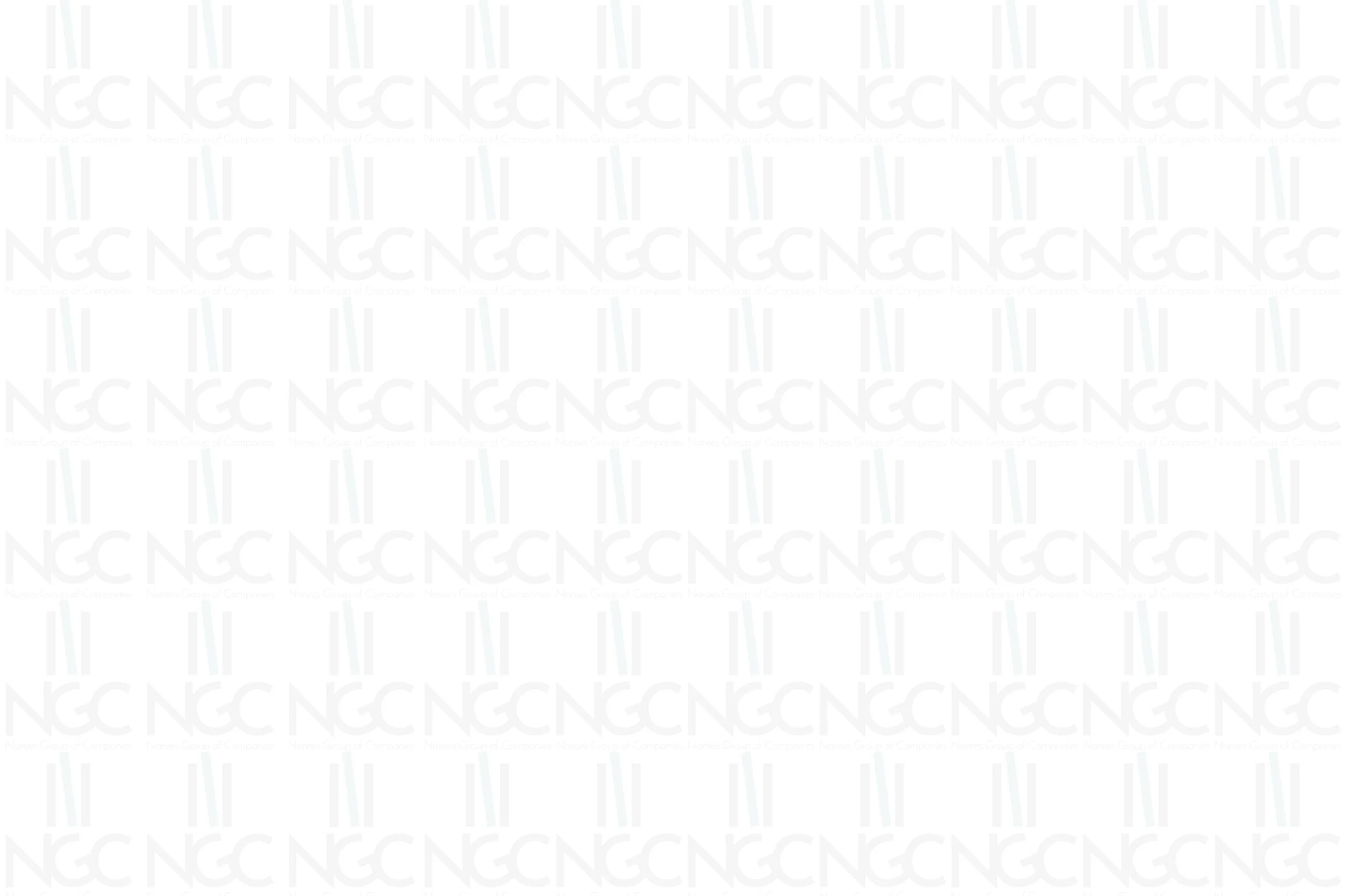 Repeating logo pattern with letters "NGC" and vertical lines on a white background.