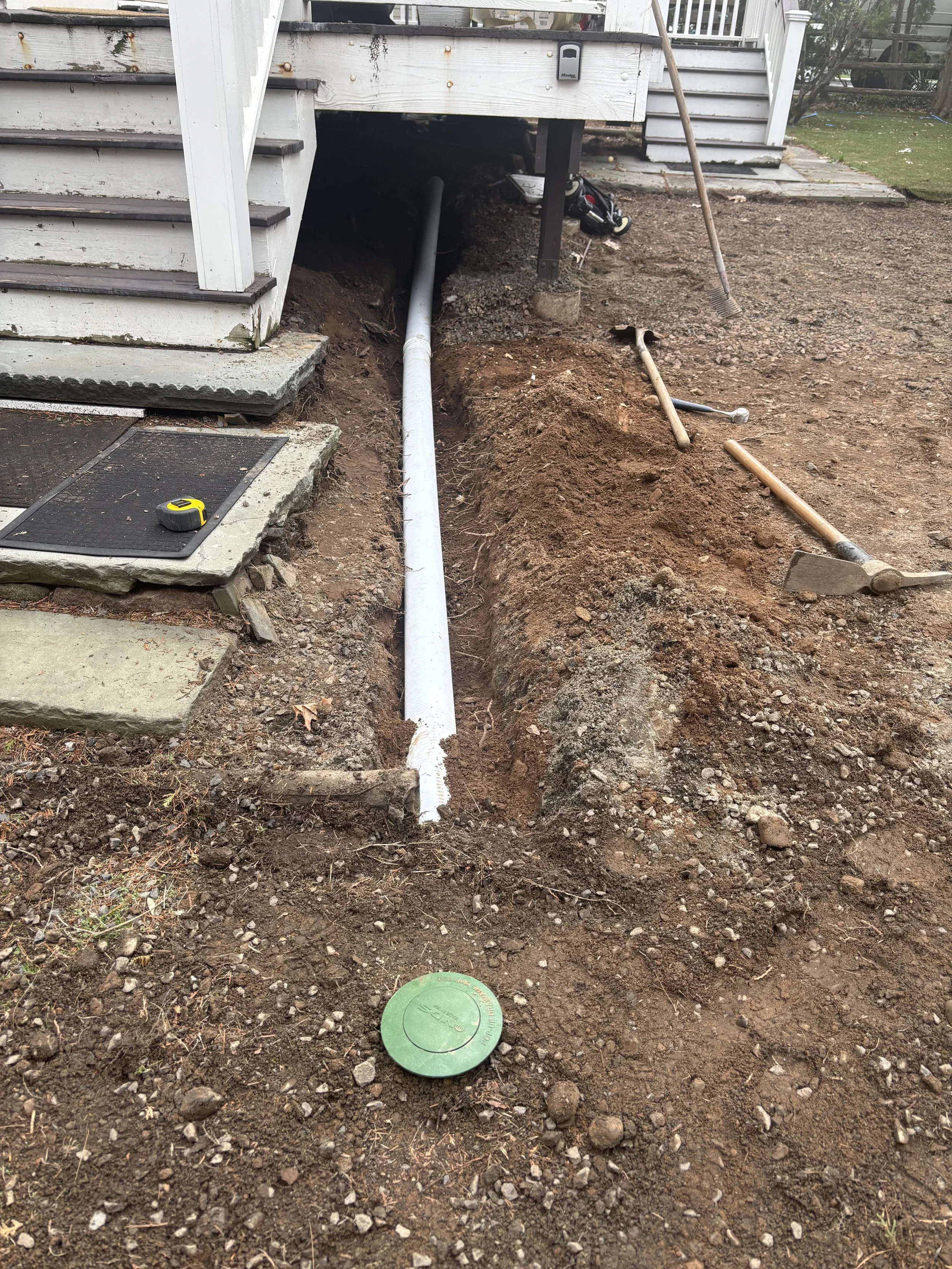 FIXING DRAINAGE FROM GUTTERS
