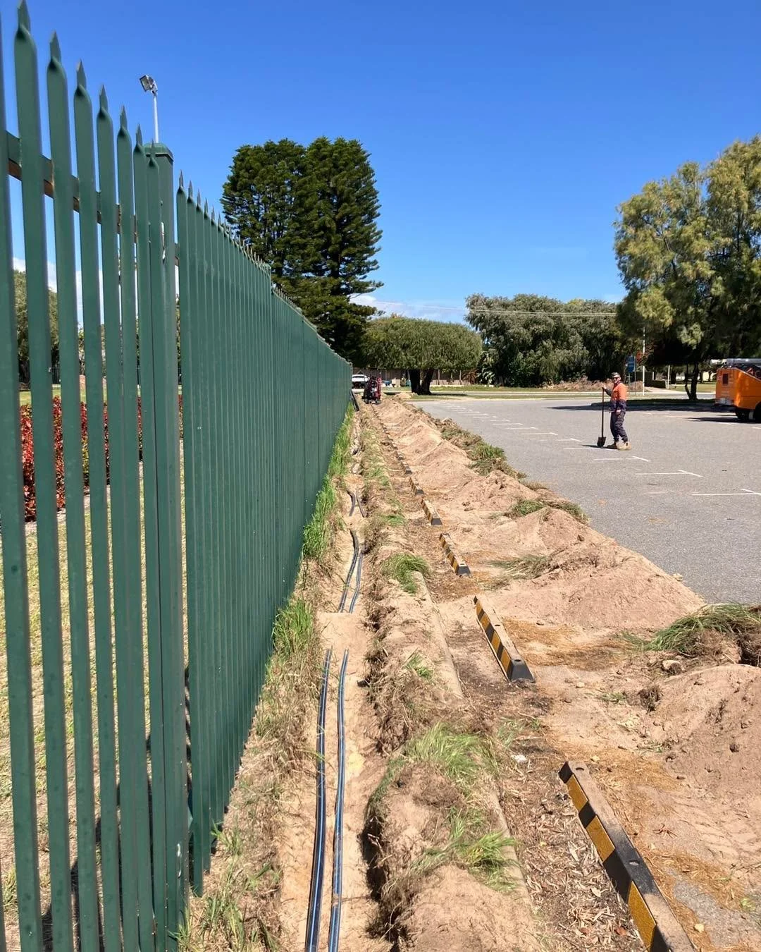 Perfect job for our small machine installing 150m of water supply for a community facility saving our valued client time, and labour.