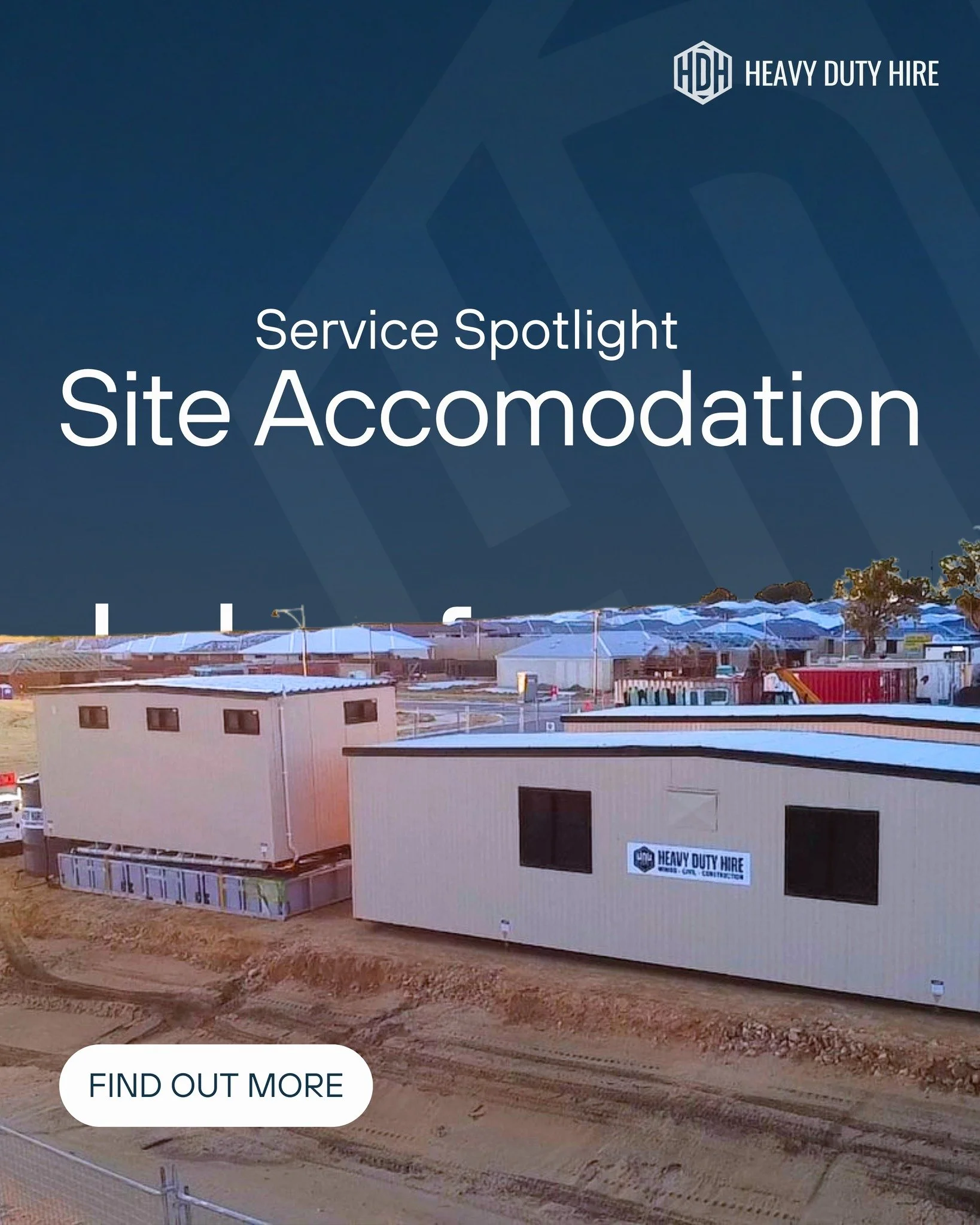 Service Spotlight &ndash; Site Accommodation Hire 🏗️

Setting up a site compound shouldn&rsquo;t slow your project down.

At Heavy Duty Hire, our site accommodation hire goes further than standard hire companies. We don&rsquo;t just deliver the equi