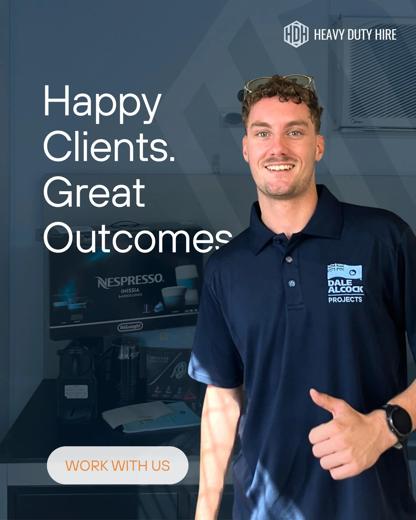 Happy Clients. Great Outcomes.

We recently dropped off a small thank you to the team at Dale Alcock Projects, upgrading their site lunchroom with a Nespresso machine. A simple way to show our appreciation for their ongoing support ☕

At HDH, strong 