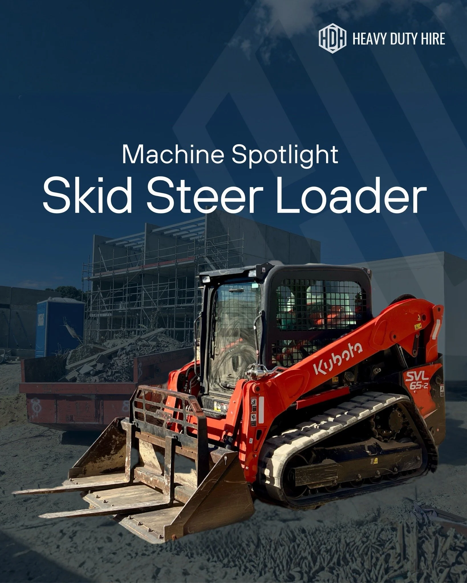 Machine Spotlight: Kubota SVL75 ⚙️

Strength meets agility.

Our 4.2T skid steer is built for civil support, earthmoving, loading and spoil movement across a wide range of sites.

Available for dry hire across Perth and WA 🚧