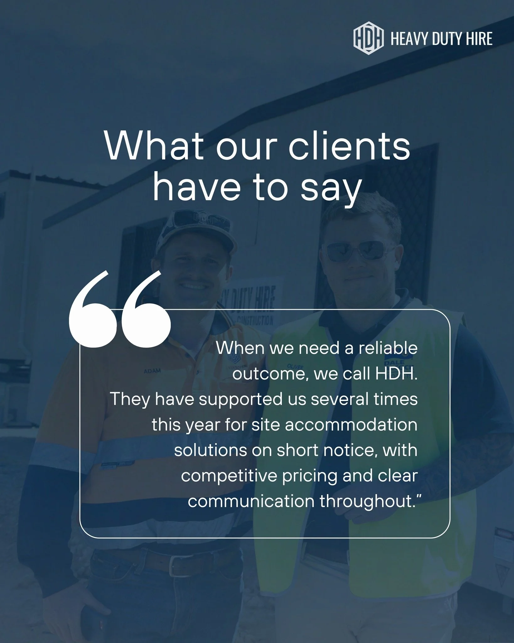 Reliable outcomes are what we aim for on every project.

From short notice requests to ongoing support, we&rsquo;re committed to delivering consistent, reliable outcomes every time.🤝