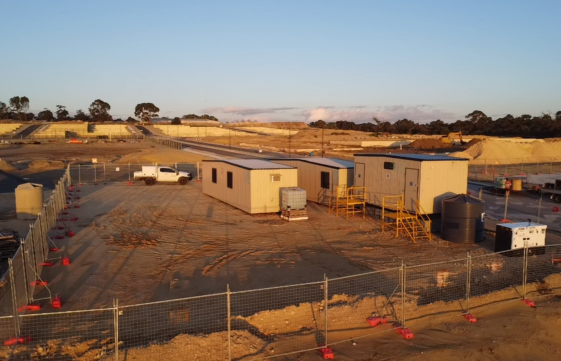 Site compound provided by Heavy Duty Hire