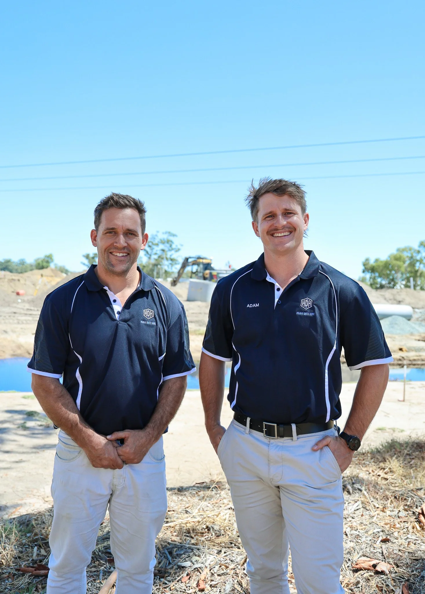 Adam and Mike on site