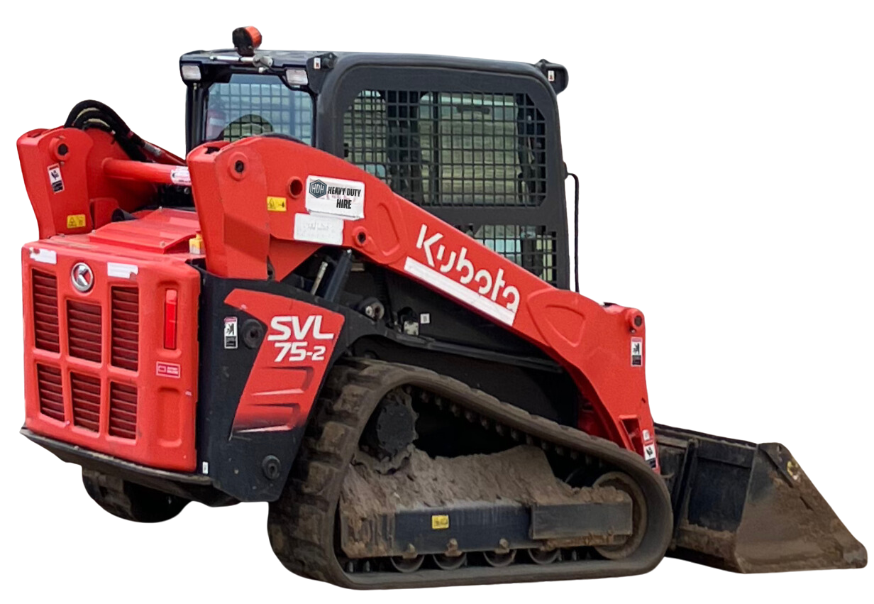 Kubota SVL75 4.2T skidsteer loader dry hire Perth WA civil and construction