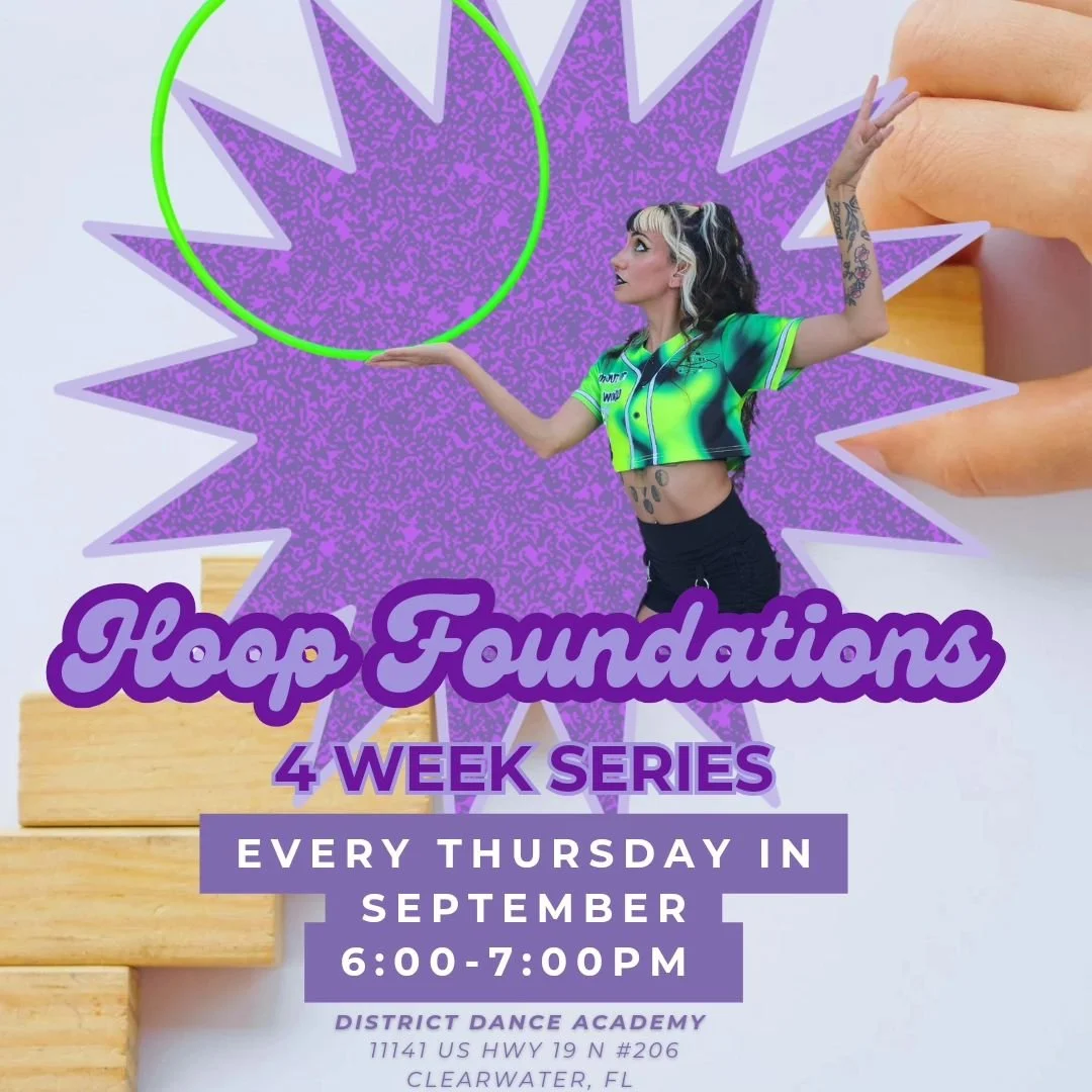 Ready to level up your hooping game? Join me for 4 weeks of Hula Hoop Foundations &ndash; in-person or online! From mastering on-body techniques to exploring isolations, wraps, and folds, this series will build your hoop dance skills from the ground 