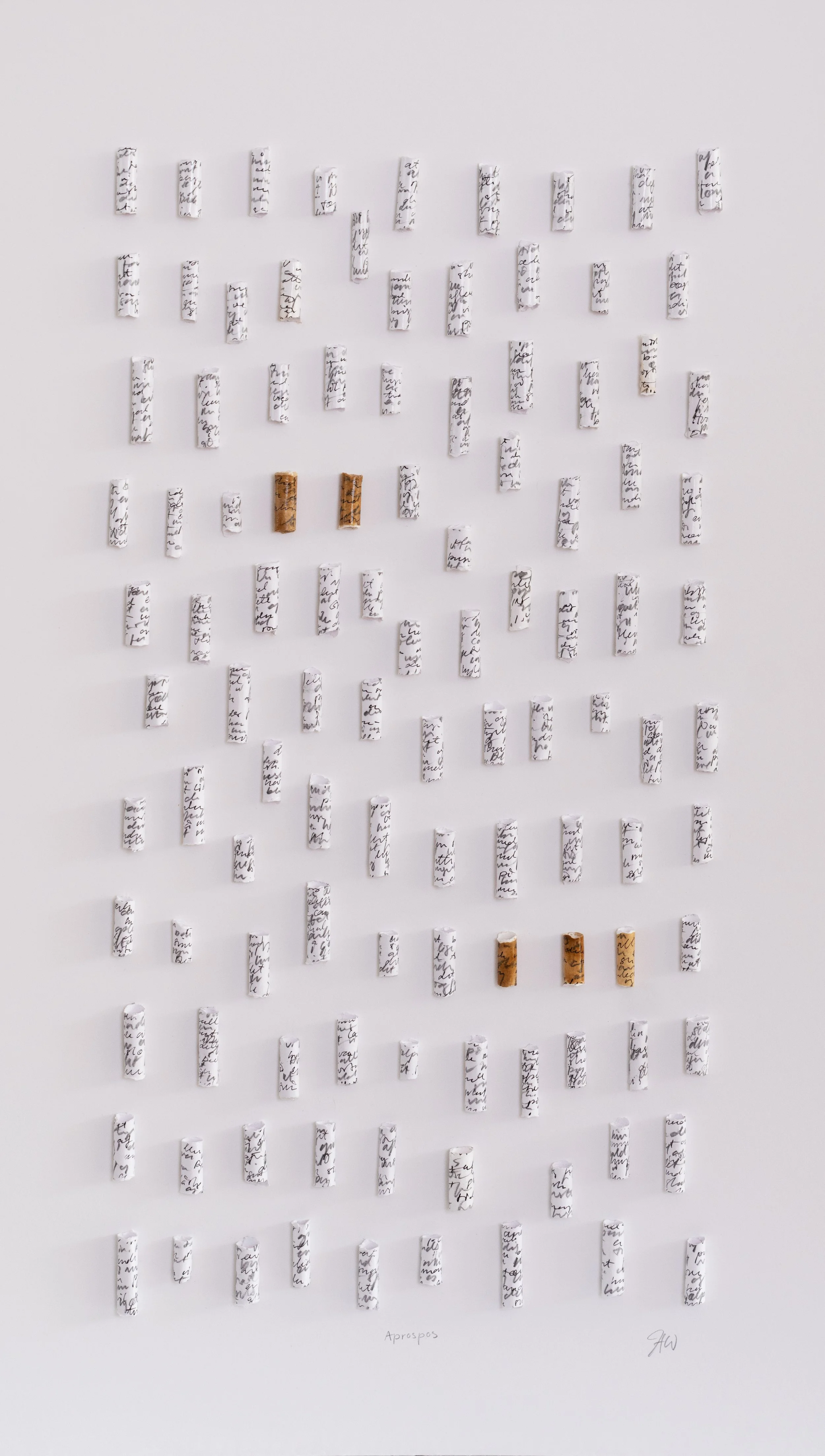 "Apropos" 100x60cm ink on paper collage 2026