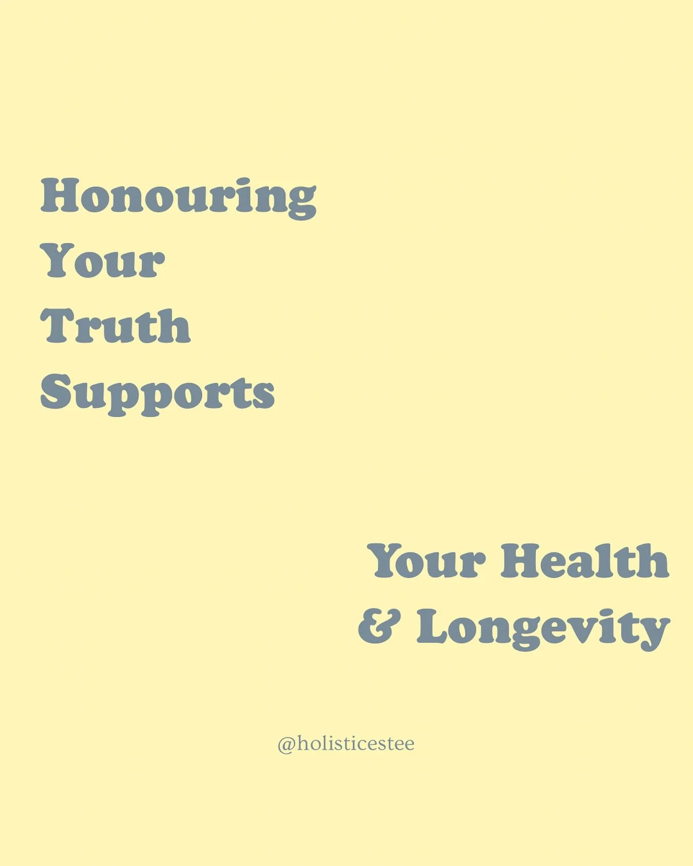 Authenticity is healthy. 

When you&rsquo;re in tune with your inner world and appreciate your own states, you&rsquo;re more likely to make choices that truly support your mind and body. 

In what little ways can you do this now? 

👉 Being true to Y