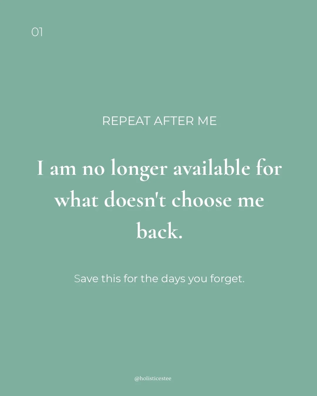 Swipe through and say these out loud. 
Notice what comes up for you. 

If something feels uncomfortable, good. That&rsquo;s the pattern right there. 

If you want to go deeper, creating safety in the body so those patterns can actually shift✨👏🏼➡️ t