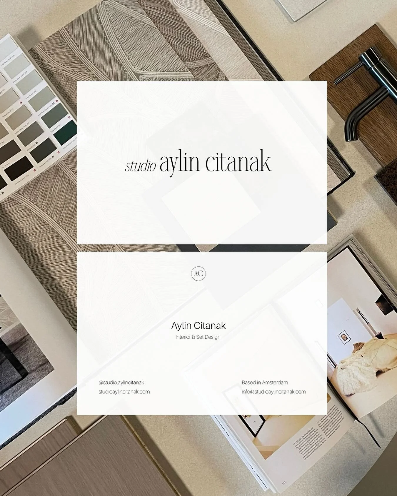 New look, same vision. Introducing the new logo of Studio Aylin Citanak.

Currently welcoming new projects, feel free to reach out.