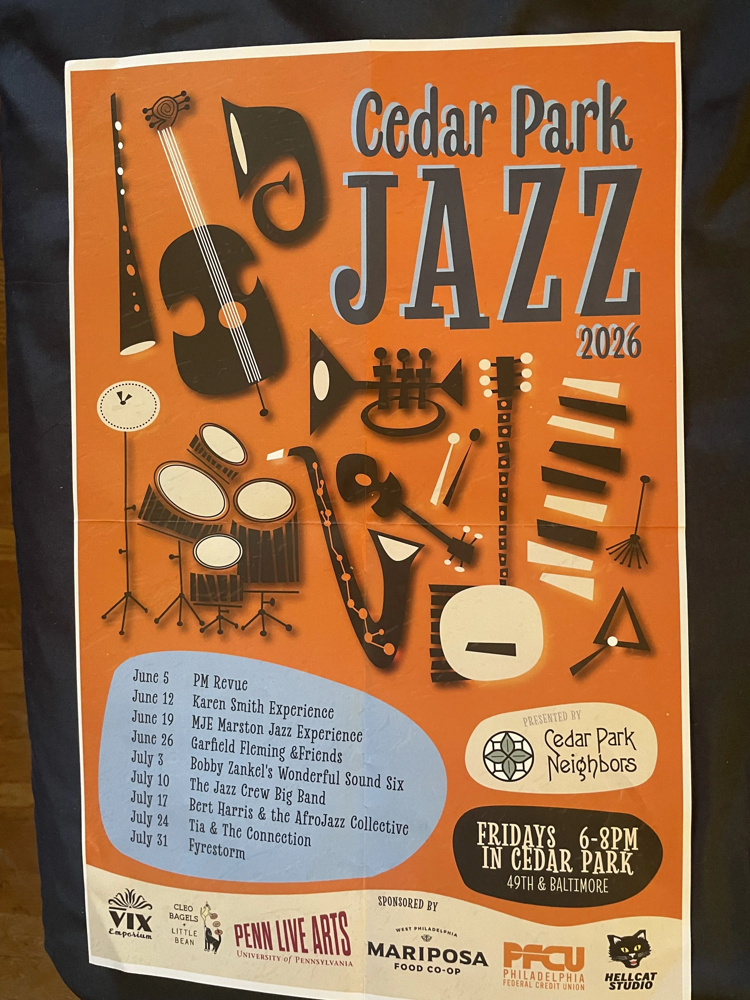 The "Jazz Crew" Big Band performed at Cedar Park, July 10, 2026
