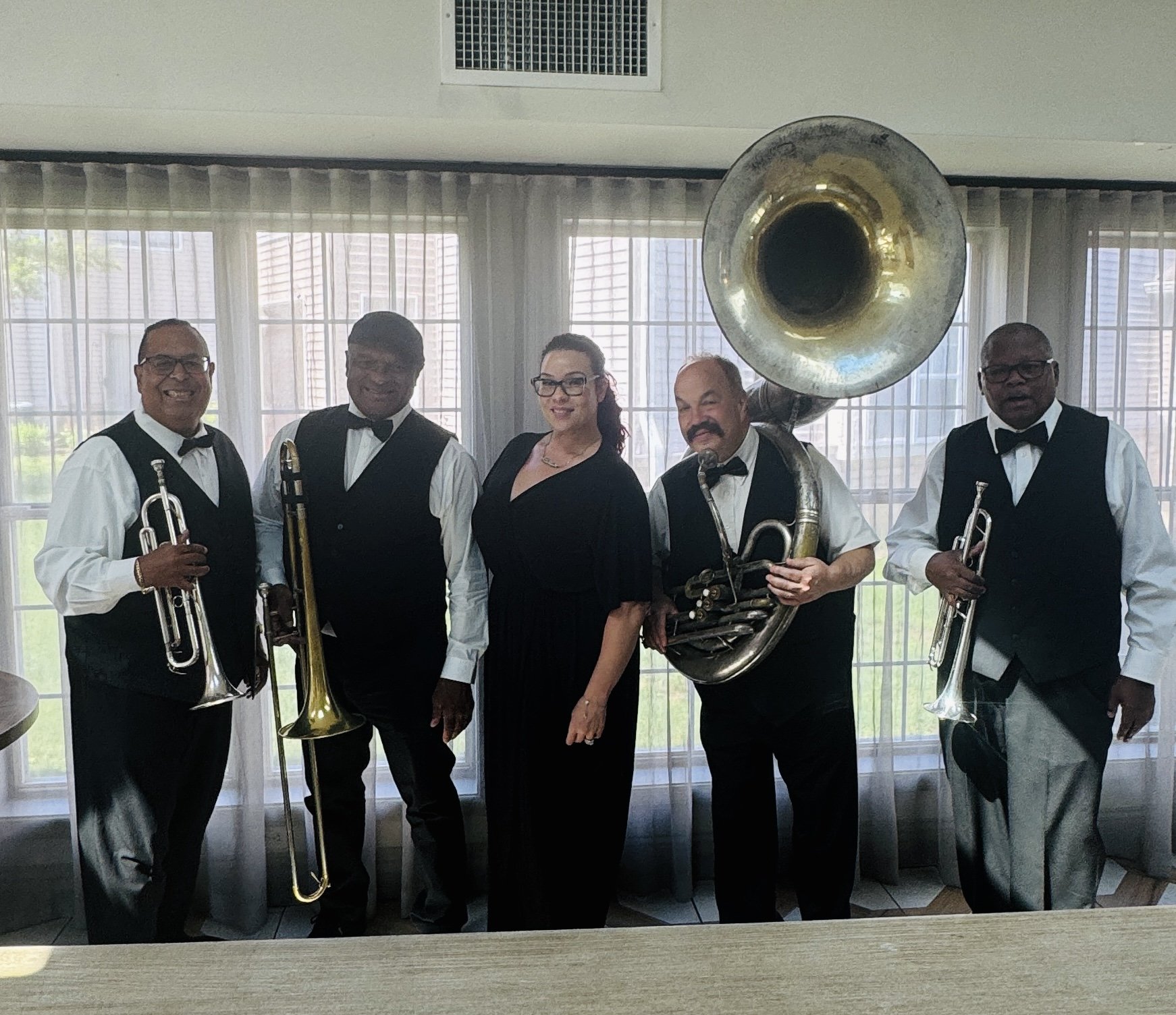 The "Holiday Brass" Band.