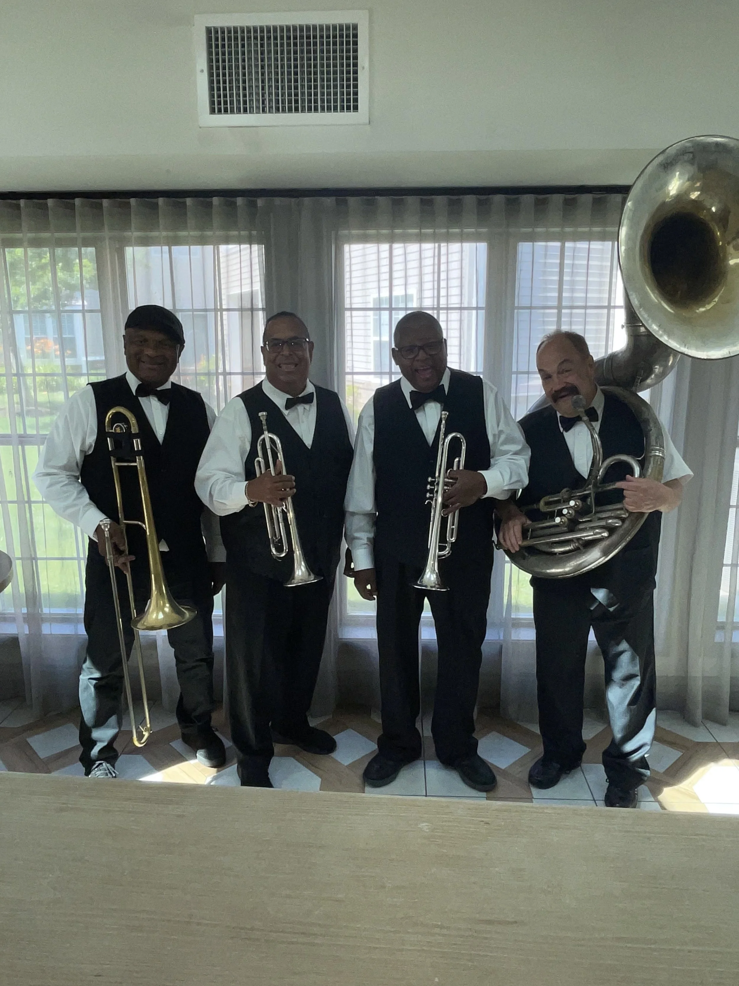 The "Holiday Brass" Band.