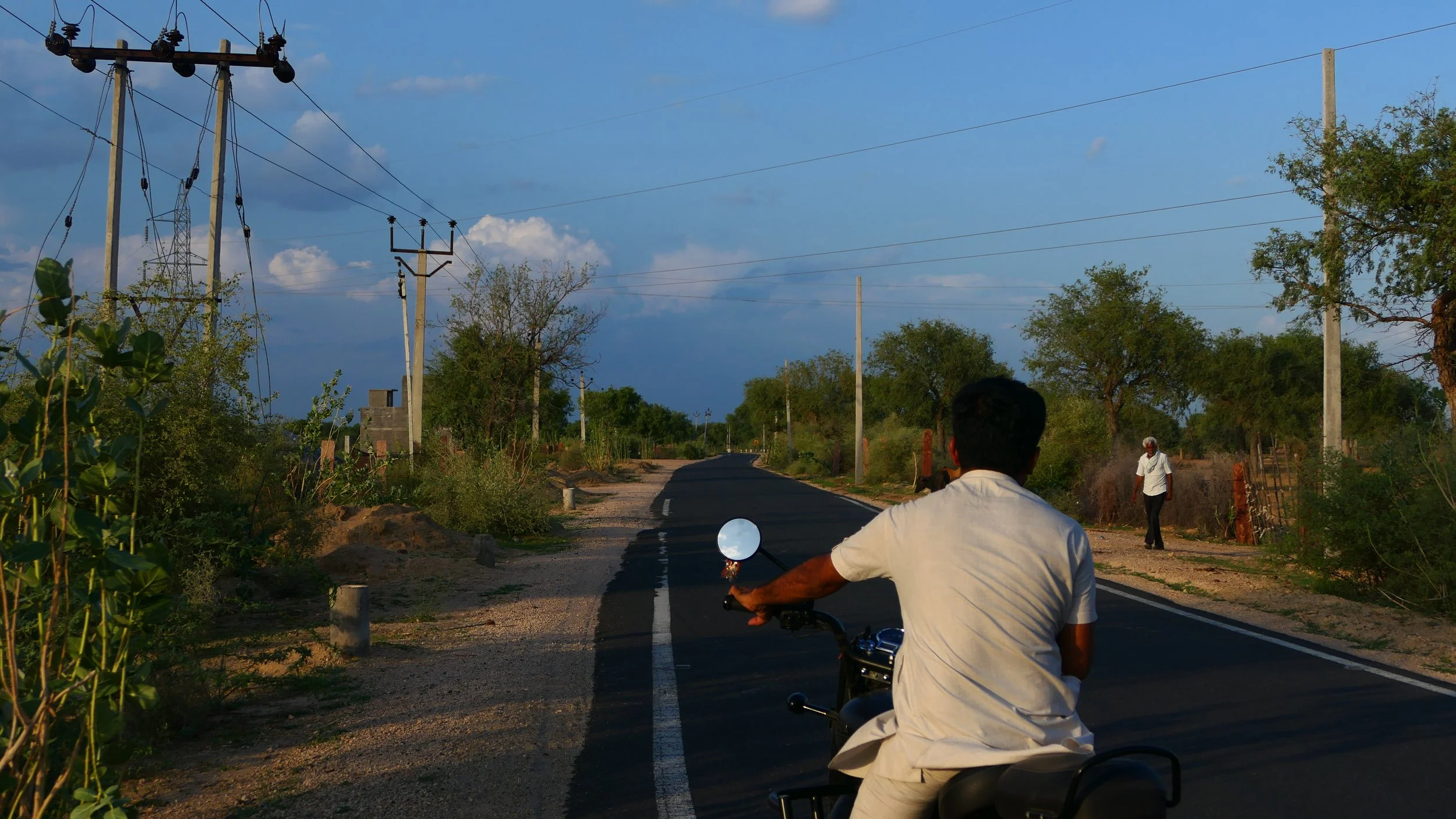 bike at dusk