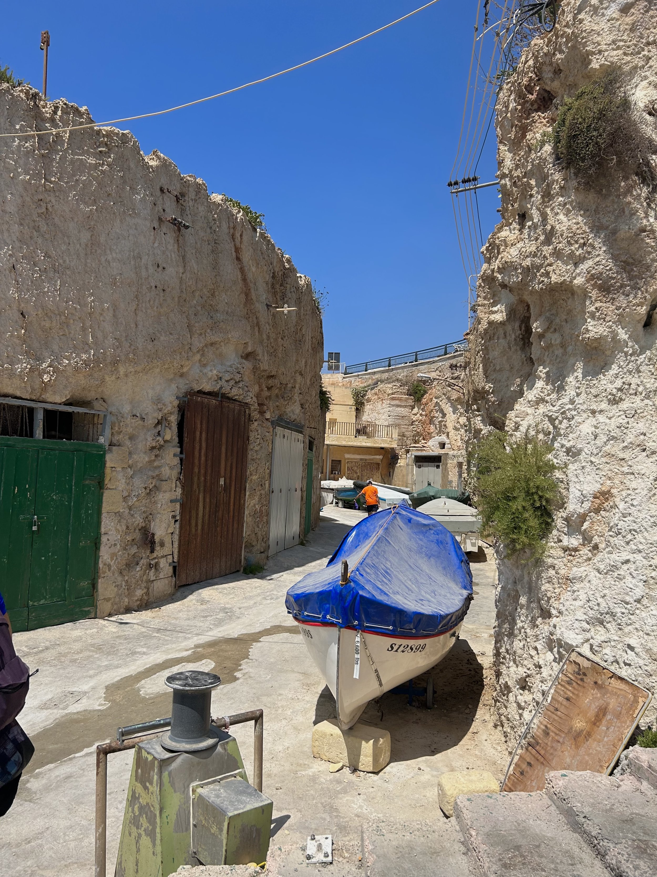 The curving boat yard. Siggiewi, Malta (2023)