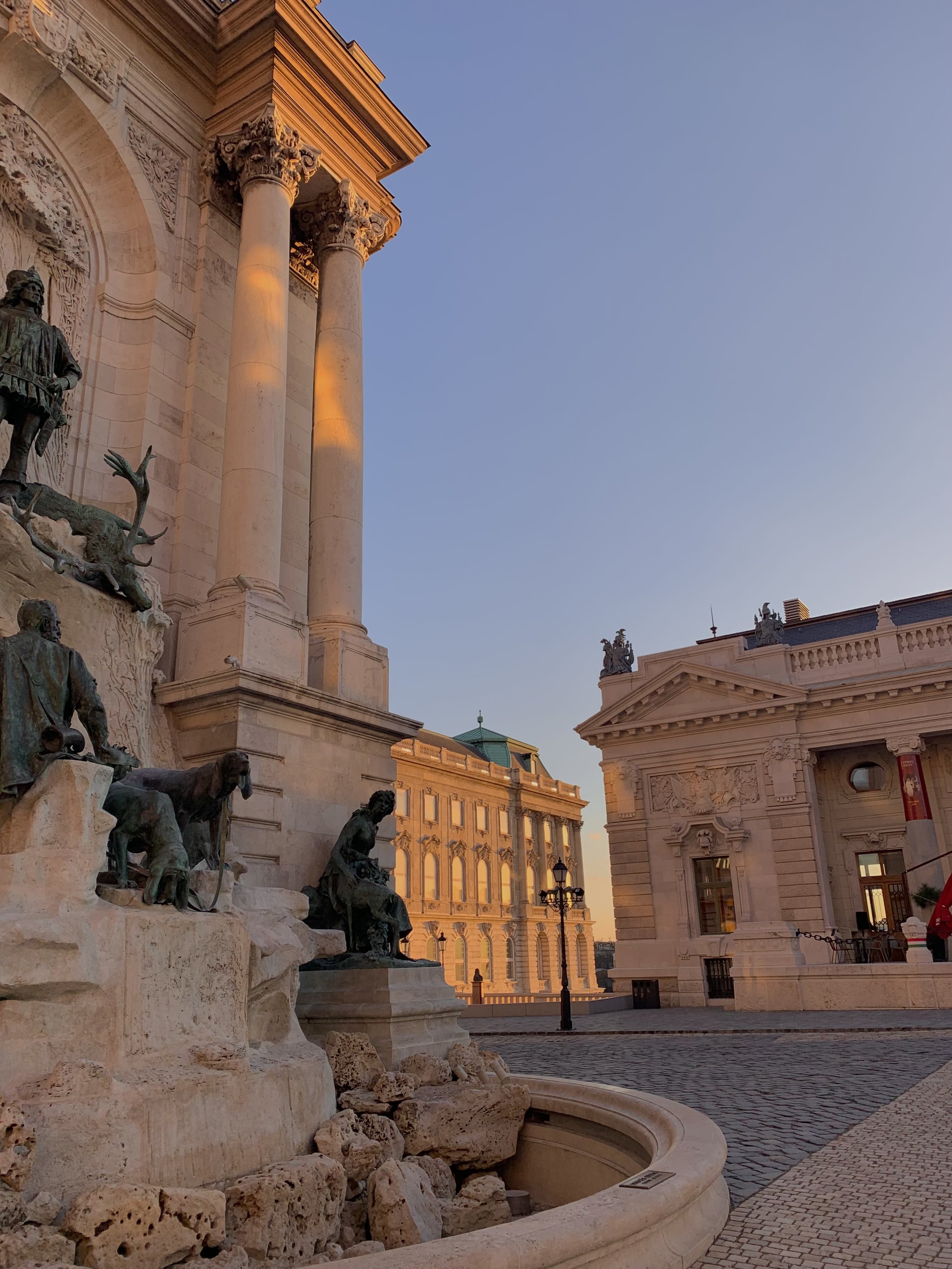 Buda Castle at dusk. Budapest, Hungary (2022)