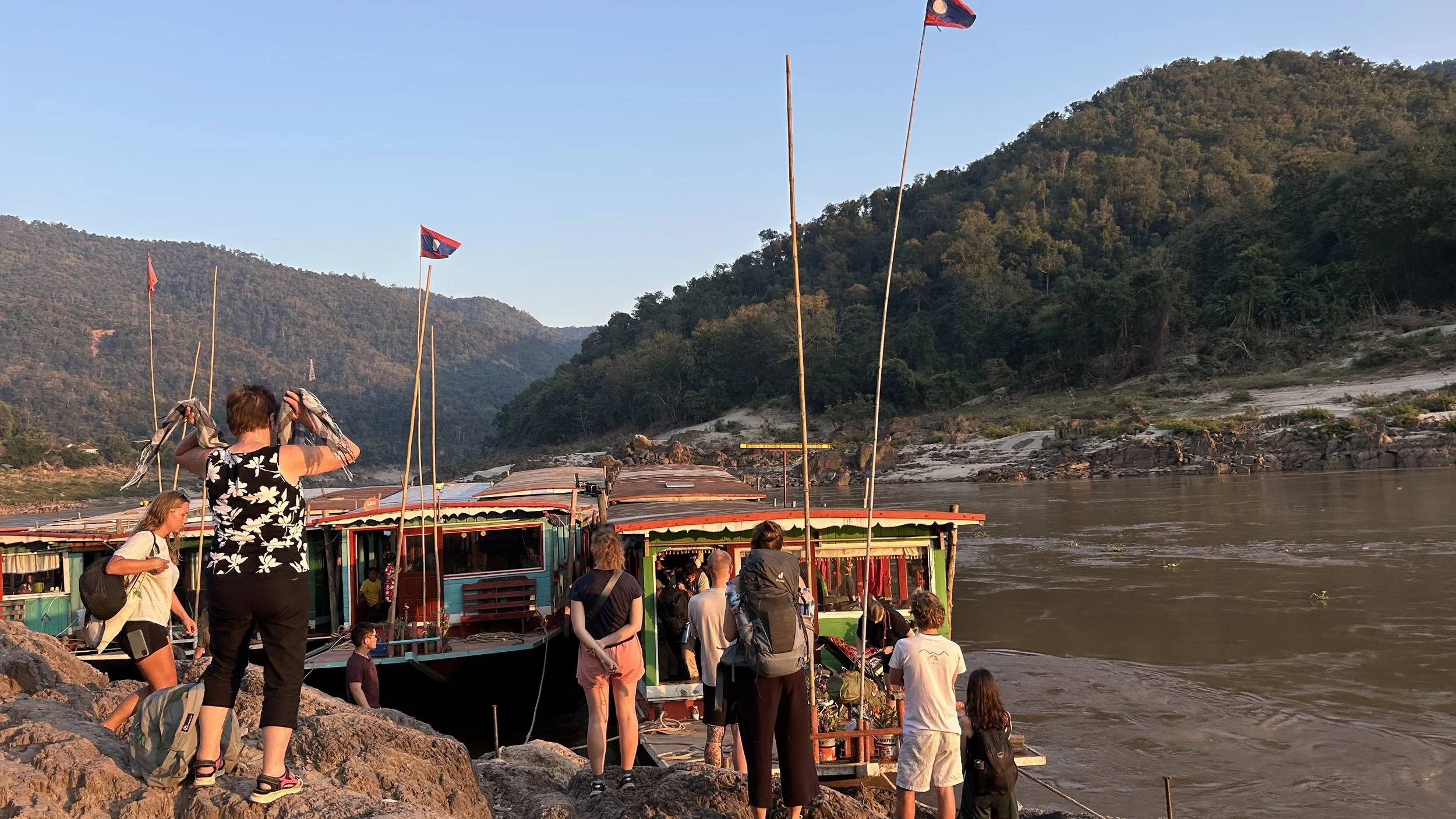 The slow entrance into Laos, Pakbeng. (2025)