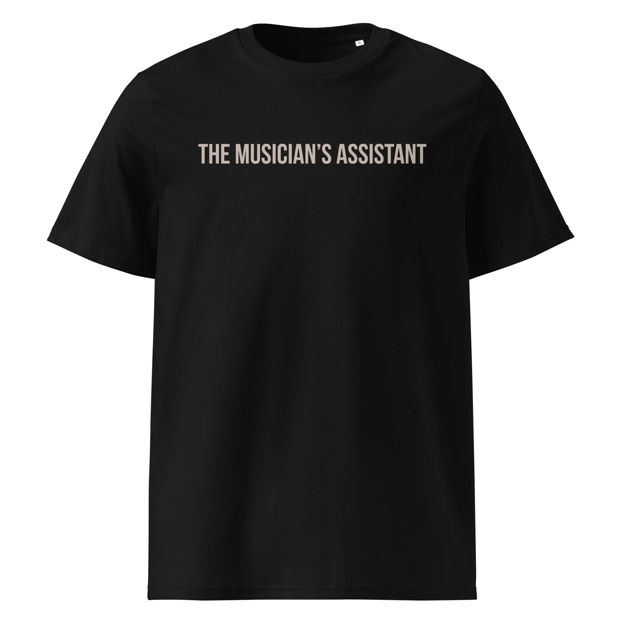 The Musician's Assistant T-Shirt - Beige Text