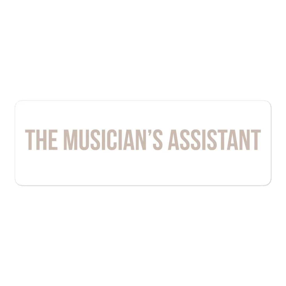 The Musician's Assistant Sticker - Beige