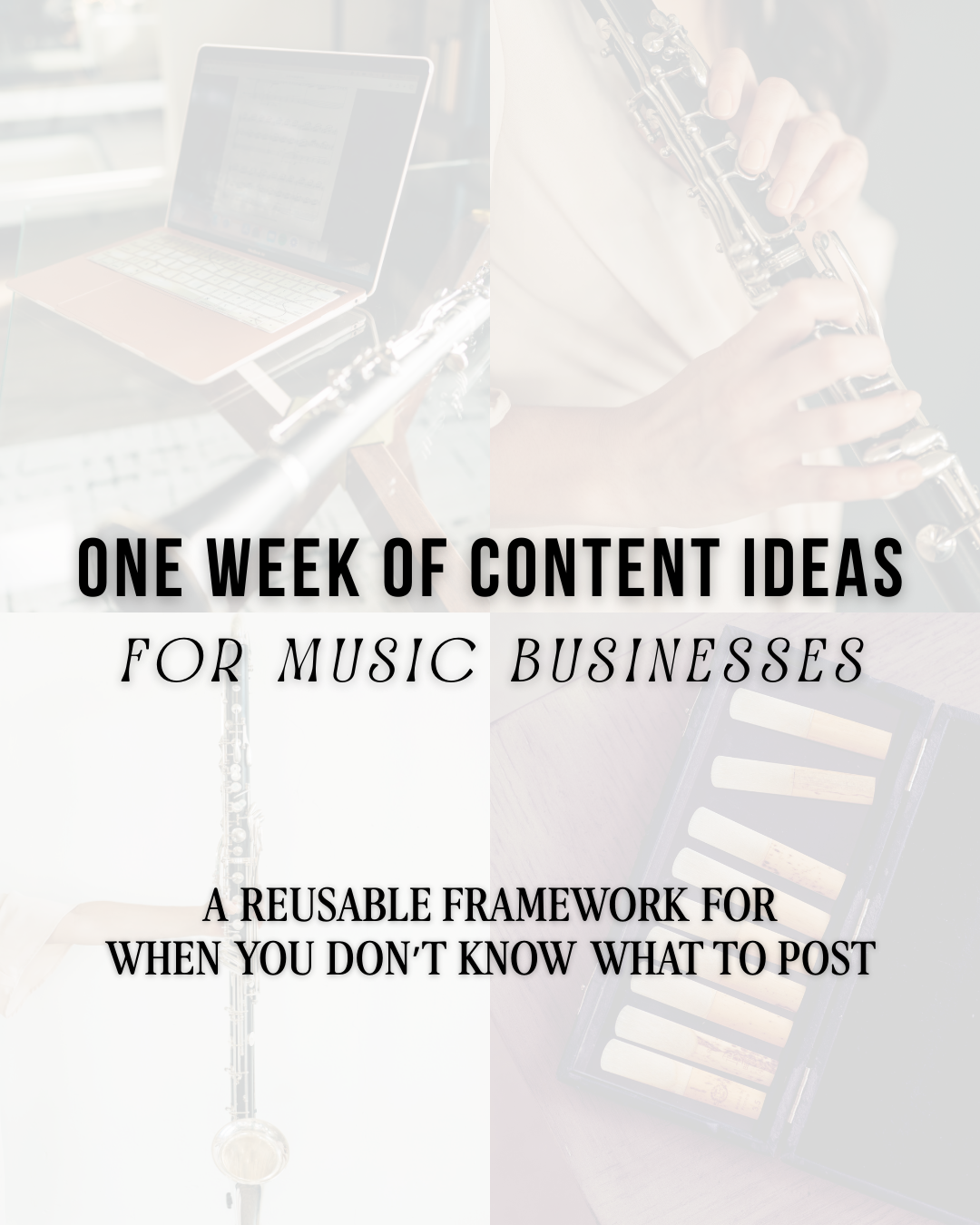 1 Week of Content Ideas