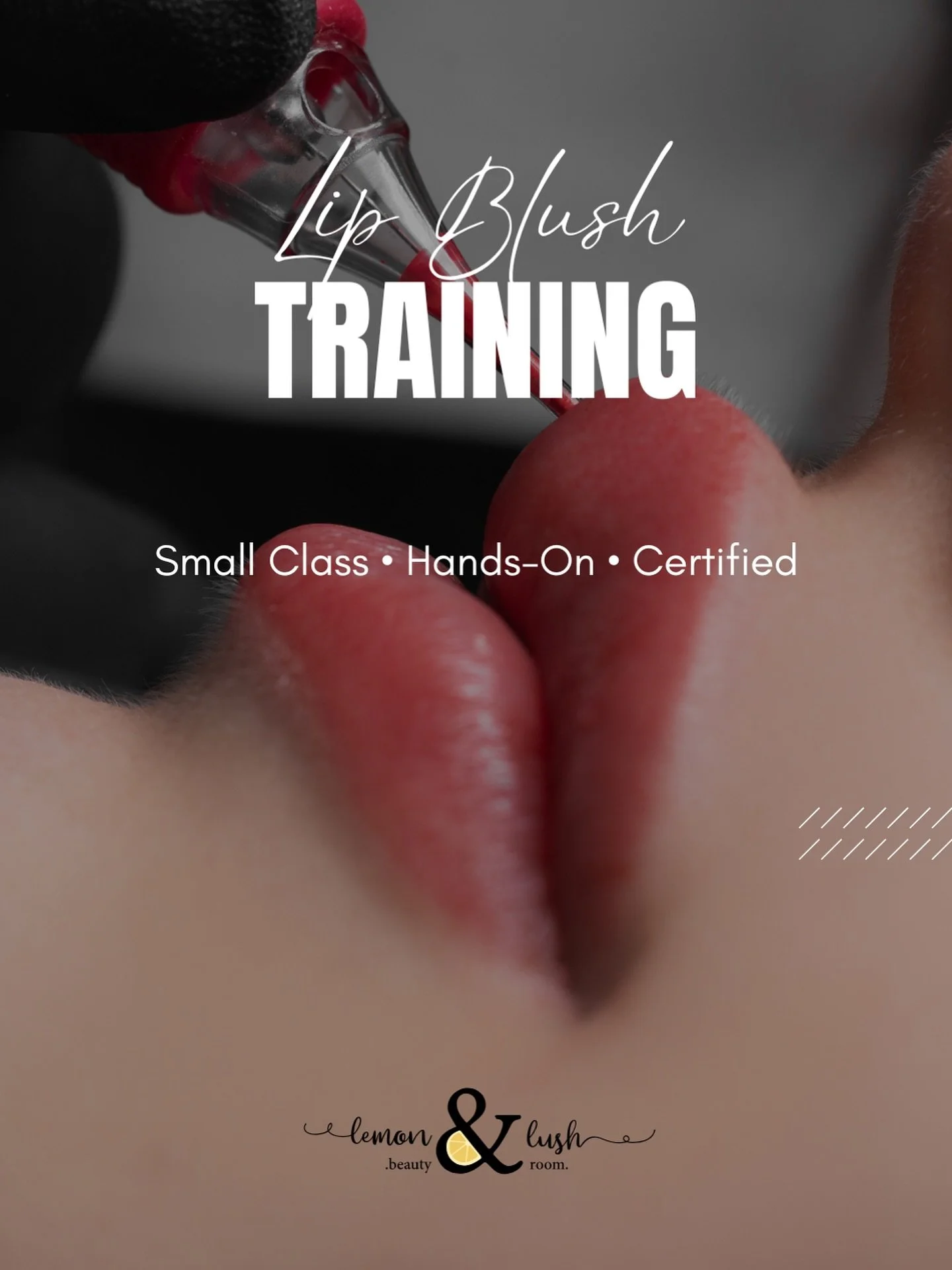 Ready to start a career in permanent makeup? My Lip Blush Training in Lakeland is perfect for anyone ready to learn PMU &mdash; no experience required. This small-group program blends one week of pre-study with four immersive in-studio days, covering