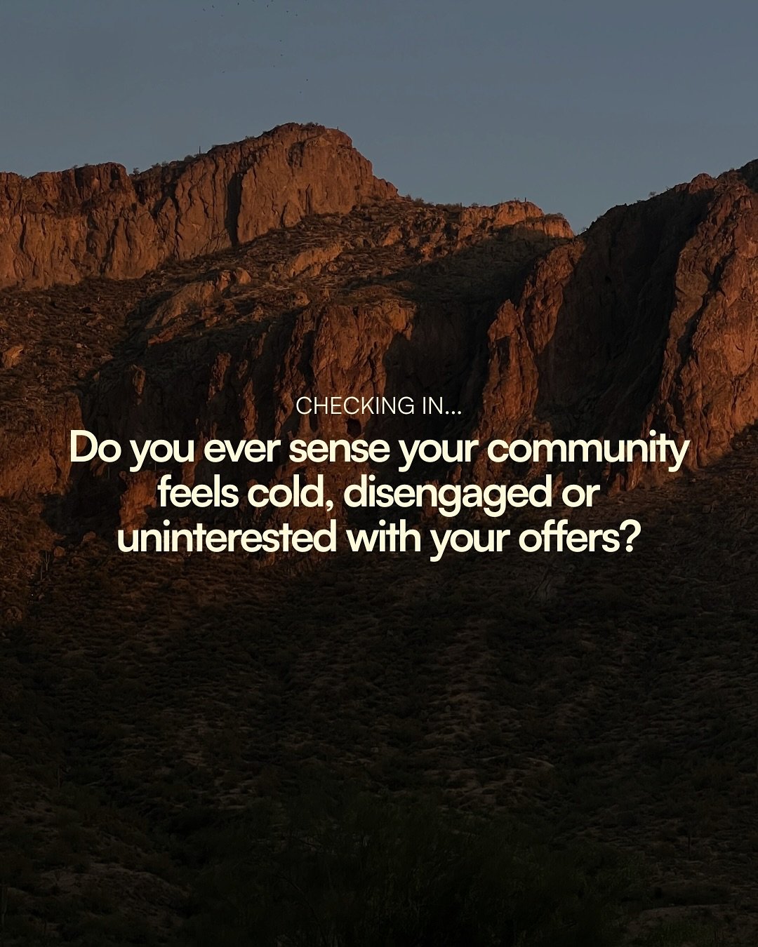 It&rsquo;s easy to be a ghost while you got your head down behind your computer screen, developing some incredible products or crafting your messaging for your new evolution.

But your people also need to hear from you because when they don&rsquo;t&h