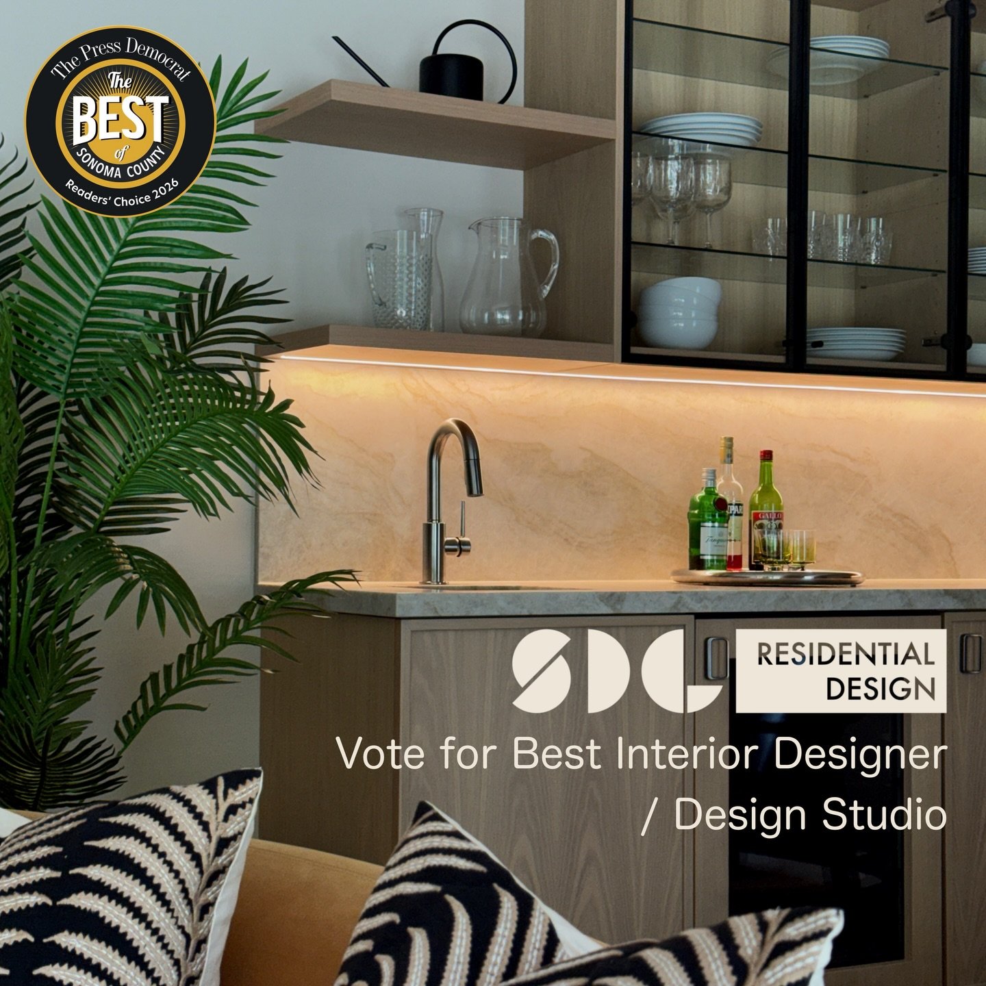 Less than a away before voting closes for Best of Sonoma County Awards 2026! We hope you&rsquo;ll consider SDL Residential Design for your vote in the Interior Designer / Design Firm category, link in the bio!

#interiordesign #architecture #sonomaco