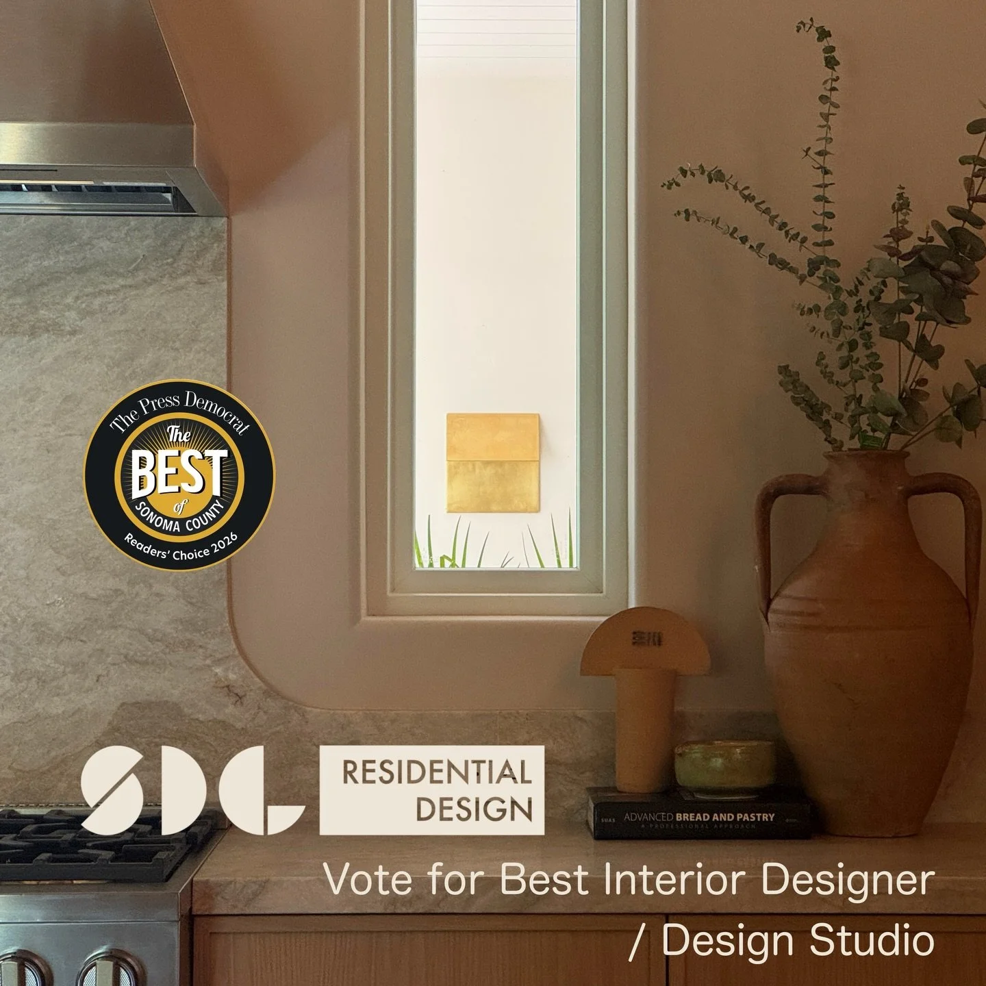 It&rsquo;s the last day to vote for Best of Sonoma County Awards 2026! If you haven&rsquo;t already we&rsquo;d love your vote for SDL Residential Design in the Interior Designer / Design Firm category, link in the bio! 

#interiordesign #architecture