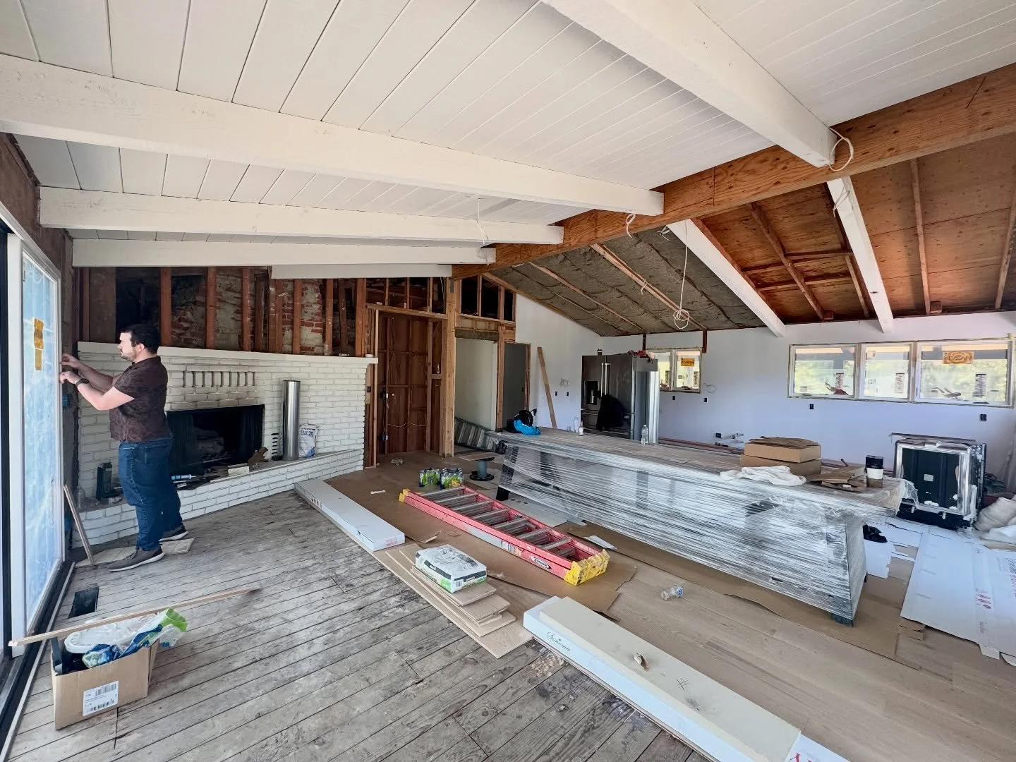A dramatic transformation underway at this whole-house #remodel project in #Sonoma! 

#architecture #interiordesign