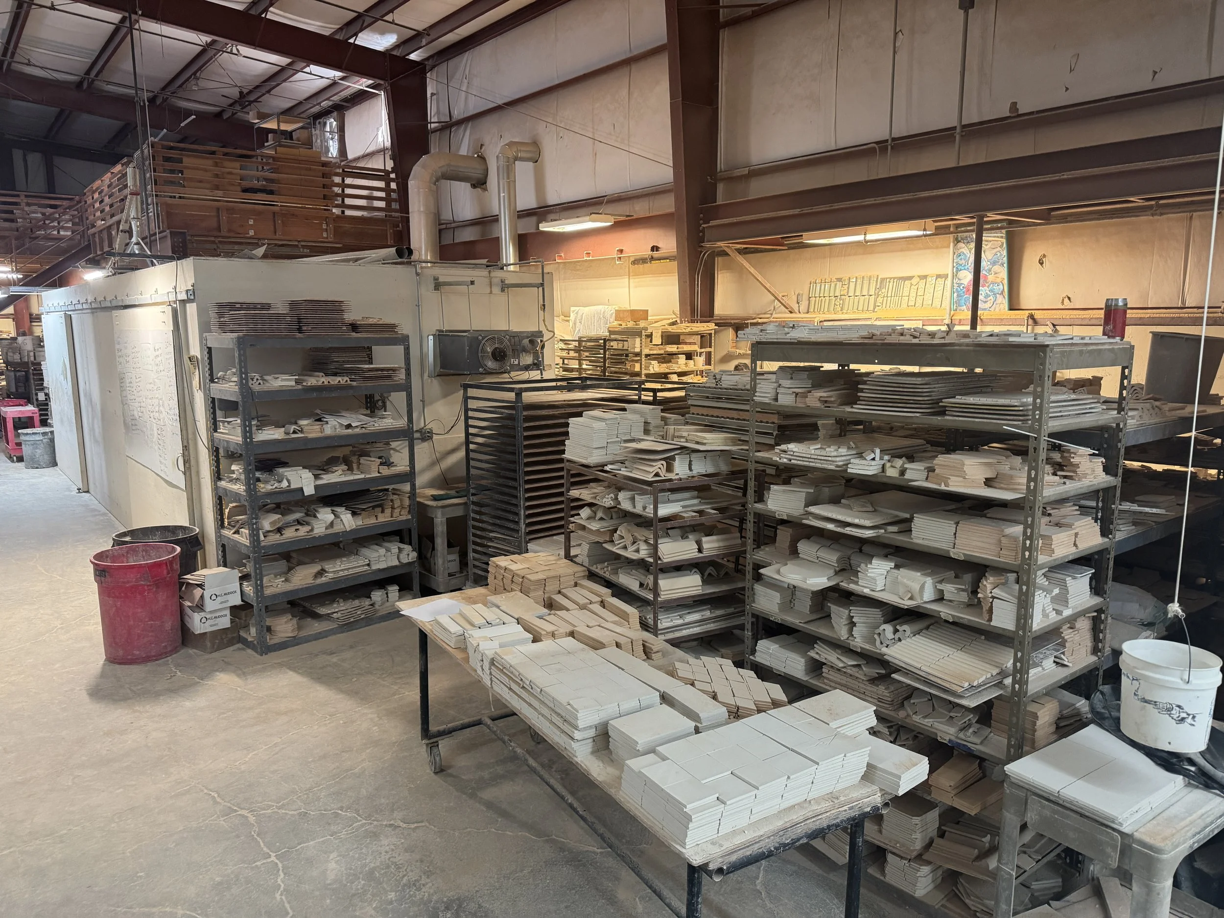 The inteiror of the McIntyre production area.