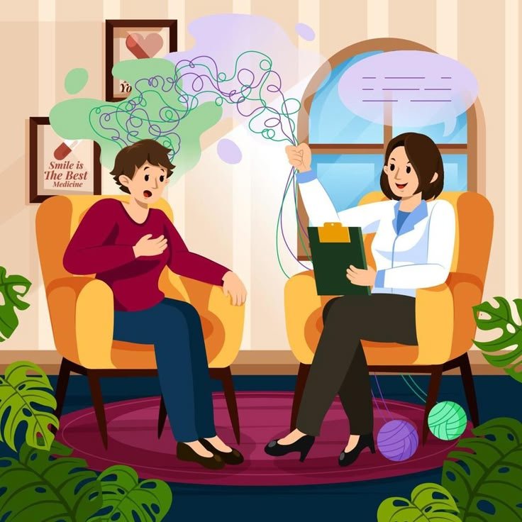 Download Psychologist Giving Advice to a Woman at Therapy Concept for free.jpeg