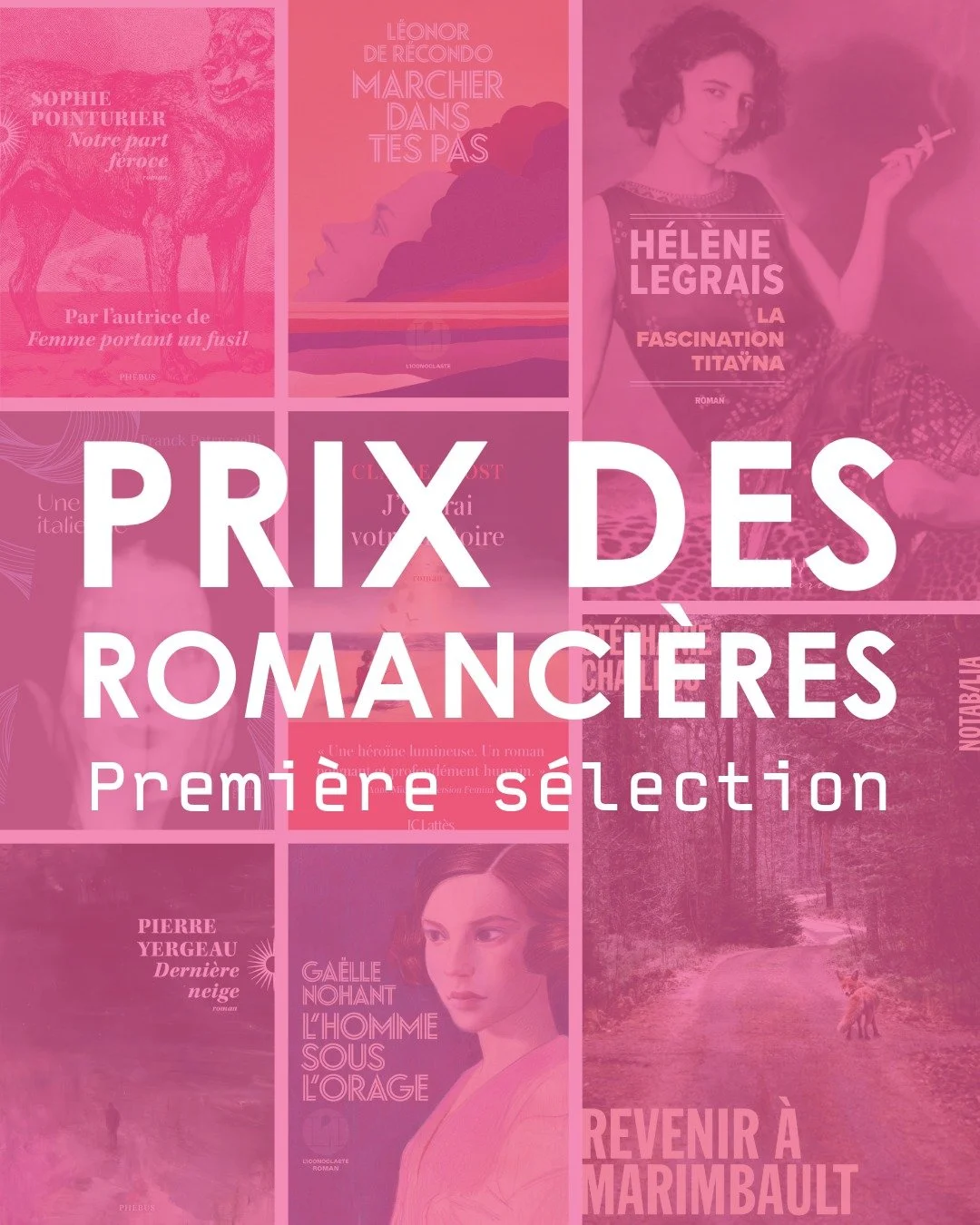 🏆 𝗣𝗥𝗜𝗫 𝗗𝗘𝗦 𝗥𝗢𝗠𝗔𝗡𝗖𝗜𝗘̀𝗥𝗘𝗦 𝟮𝟬𝟮𝟲 : 𝗟𝗔 𝗣𝗥𝗘𝗠𝗜𝗘̀𝗥𝗘 𝗦𝗘́𝗟𝗘𝗖𝗧𝗜𝗢𝗡 🏆
Le jury du prix des Romanci&egrave;res a d&eacute;lib&eacute;r&eacute; &agrave; Paris il y a quelques jours... Voici la premi&egrave;re s&eacute;lecti