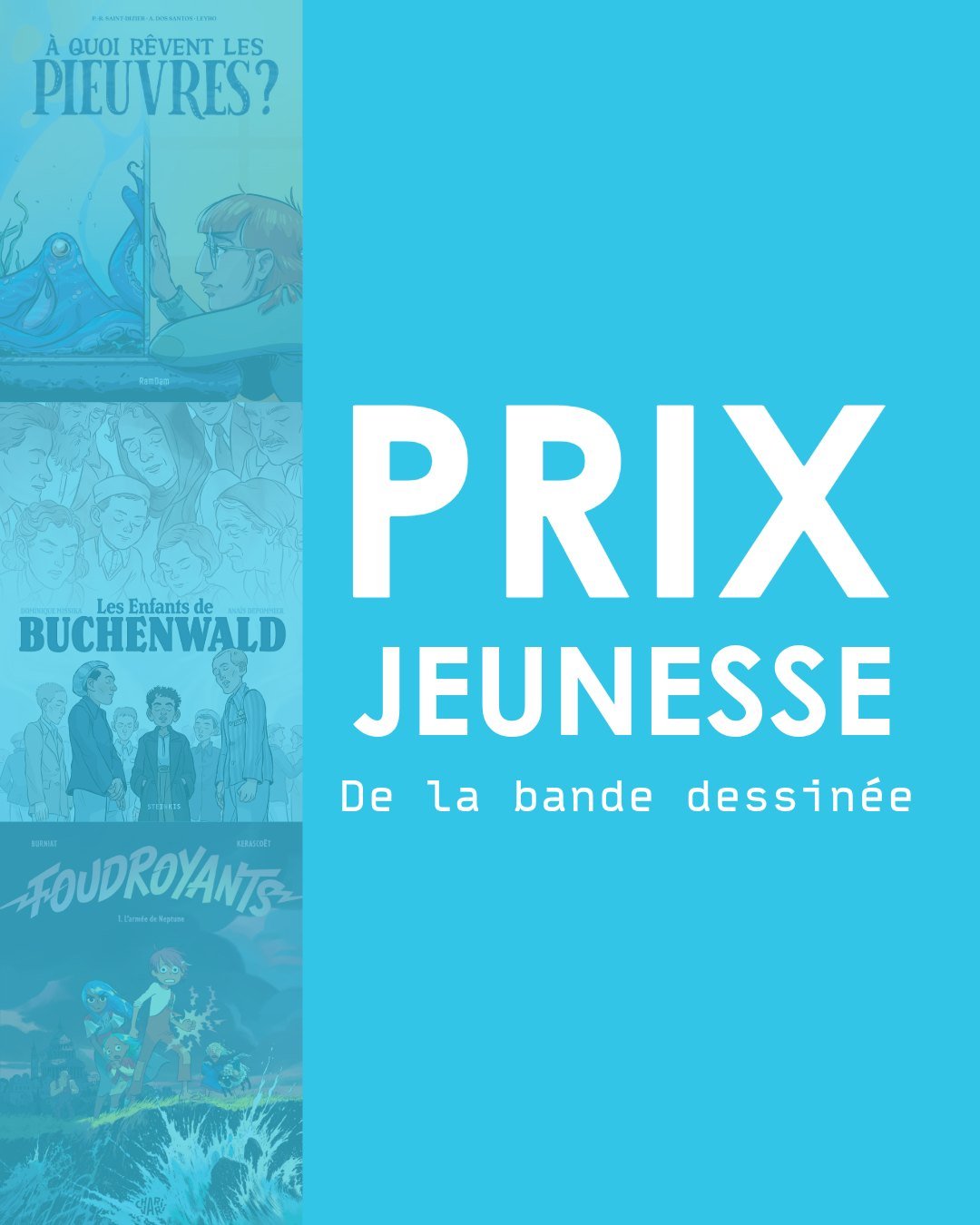 🏆 𝗣𝗥𝗜𝗫 𝗝𝗘𝗨𝗡𝗘𝗦𝗦𝗘 𝗗𝗘 𝗟𝗔 𝗕𝗔𝗡𝗗𝗘 𝗗𝗘𝗦𝗦𝗜𝗡𝗘́𝗘 𝟮𝟬𝟮𝟲 🏆
😍 Depuis plus de 20 ans, le prix Jeunesse de la BD r&eacute;compense une nouvelle s&eacute;rie ou un one-shot paru l&rsquo;ann&eacute;e qui pr&eacute;c&egrave;de le Foru