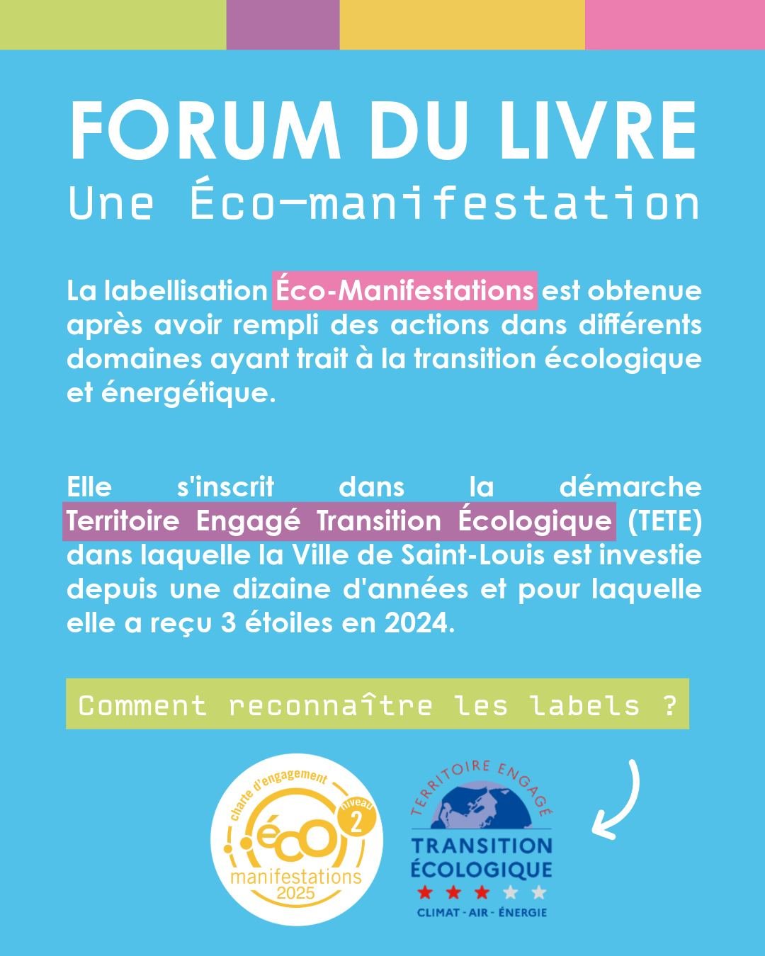 💚 𝗟𝗘 𝗙𝗢𝗥𝗨𝗠 𝗗𝗨 𝗟𝗜𝗩𝗥𝗘 : 𝗨𝗡𝗘 𝗘́𝗖𝗢-𝗠𝗔𝗡𝗜𝗙𝗘𝗦𝗧𝗔𝗧𝗜𝗢𝗡 💚
🌍En novembre 2024, la Ville de Saint-Louis a obtenu sa troisi&egrave;me &eacute;toile du label Territoire Engag&eacute; pour la Transition &Eacute;cologique, une recon