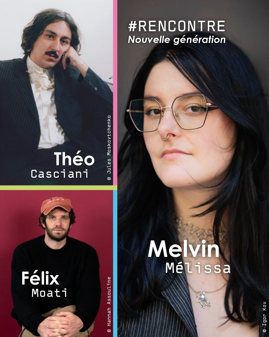 🖌 𝗜𝗡𝗩𝗜𝗧𝗘́&middot;𝗘&middot;𝗦 #FDL2026 🧡
"Nouvelle g&eacute;n&eacute;ration", une rencontre litt&eacute;raire  avec nos invit&eacute;&middot;e&middot;s Melvin M&eacute;lissa @melvinmelissa__ (Une pieuvre au plafond, @editionsrivages