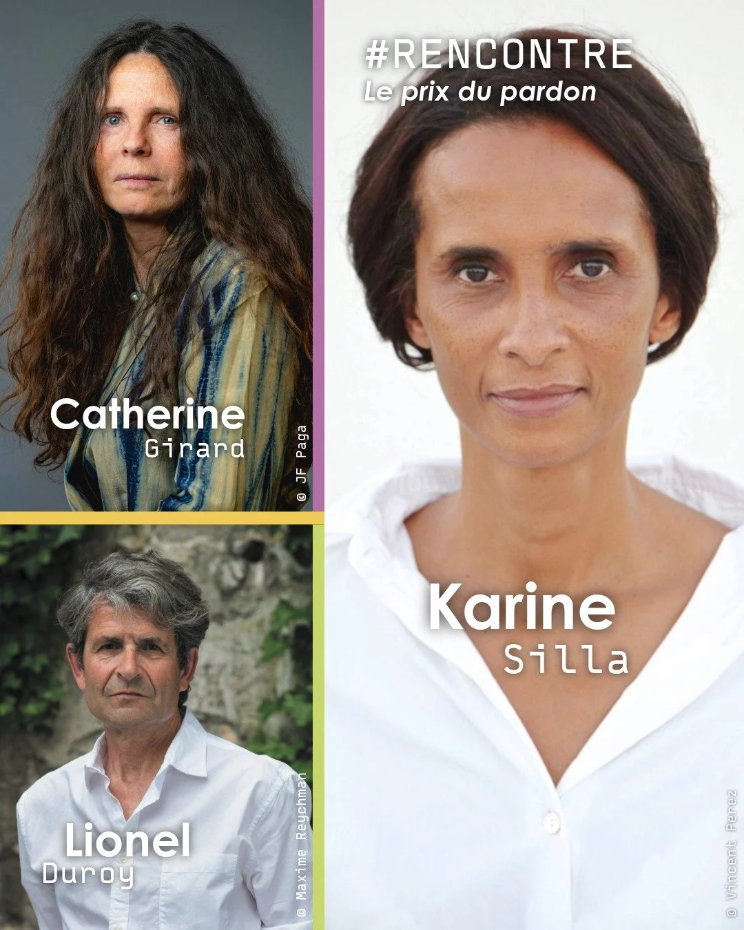 🖌 𝗜𝗡𝗩𝗜𝗧𝗘́&middot;𝗘&middot;𝗦 #FDL2026 🧡
"Le prix du pardon", une rencontre litt&eacute;raire  avec nos invit&eacute;&middot;e&middot;s Karine Silla (Vingt ans, @editionsdelobservatoire), Catherine Girard (In violentia veritas, @edi