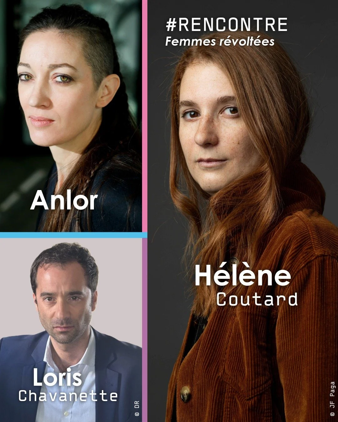 🖌 𝗜𝗡𝗩𝗜𝗧𝗘́𝗦 #FDL2026 🧡
"Femmes r&eacute;volt&eacute;es", une rencontre litt&eacute;raire avec nos invit&eacute;s H&eacute;l&egrave;ne Coutard @helene_ctrd (Explosives, @editionsgrasset), Anlor @anlortran (Ladies With Guns, @dargaud)