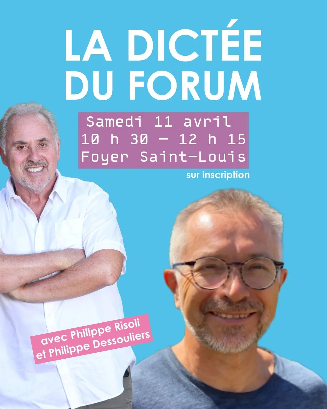 📖 𝗘́𝗩𝗘́𝗡𝗘𝗠𝗘𝗡𝗧 #FDL2026 : 𝗟𝗔 𝗗𝗜𝗖𝗧𝗘́𝗘 𝗗𝗨 𝗙𝗢𝗥𝗨𝗠 🧡
Envie de vous challenger pendant le FDL ? Participez &agrave; la dict&eacute;e du Forum avec Philippe Risoli @risoliphilippe et Philippe Dessouliers 🖋

🗓 Samedi 11 avril 2026
