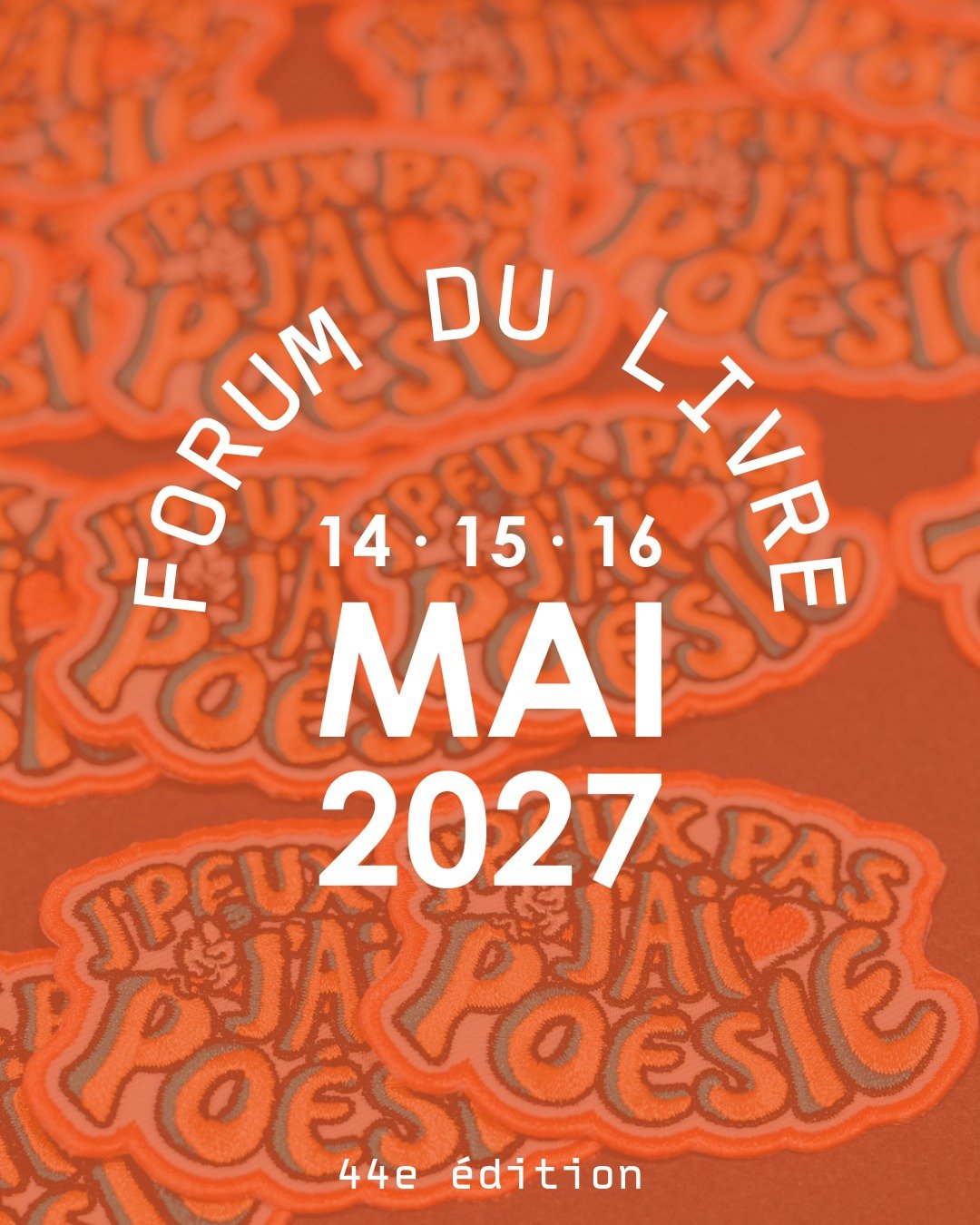 📆 𝗦𝗔𝗩𝗘 𝗧𝗛𝗘 𝗗𝗔𝗧𝗘 ⏳
Dans un an tout pile 👀 R&eacute;servez votre week-end, on se retrouve les 14, 15 et 16 mai 2027 pour la 44e &eacute;dition du Forum du Livre ! 🥳

#salondulivre #forumdulivresaintlouis #forumdulivre #FDL2027