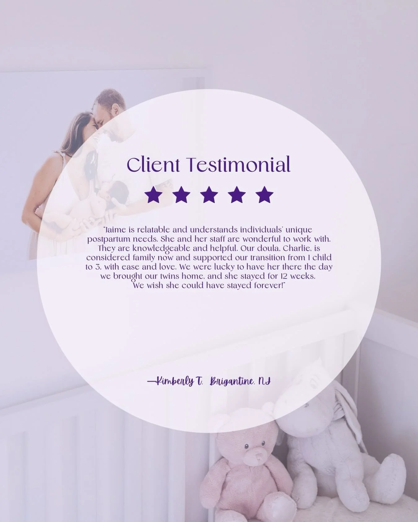 ✨Client feedback is at the heart of everything we do. At Lilac Moon, our doulas provide more than skilled support&mdash;we build genuine relationships. Our doulas don&rsquo;t just show up for a shift&mdash;they show up with intention, presence, and h