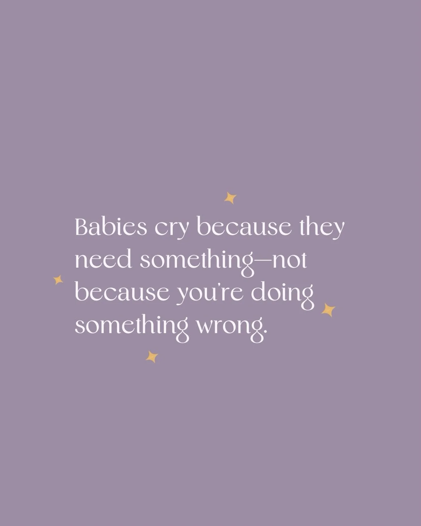 ✨ In the first weeks, crying is your baby&rsquo;s way of communicating&mdash;hunger, comfort, or closeness. It&rsquo;s not a sign you&rsquo;re doing anything wrong; it&rsquo;s about learning each other. 

☁️ Doula Tip: Talking softly, rocking, or hol