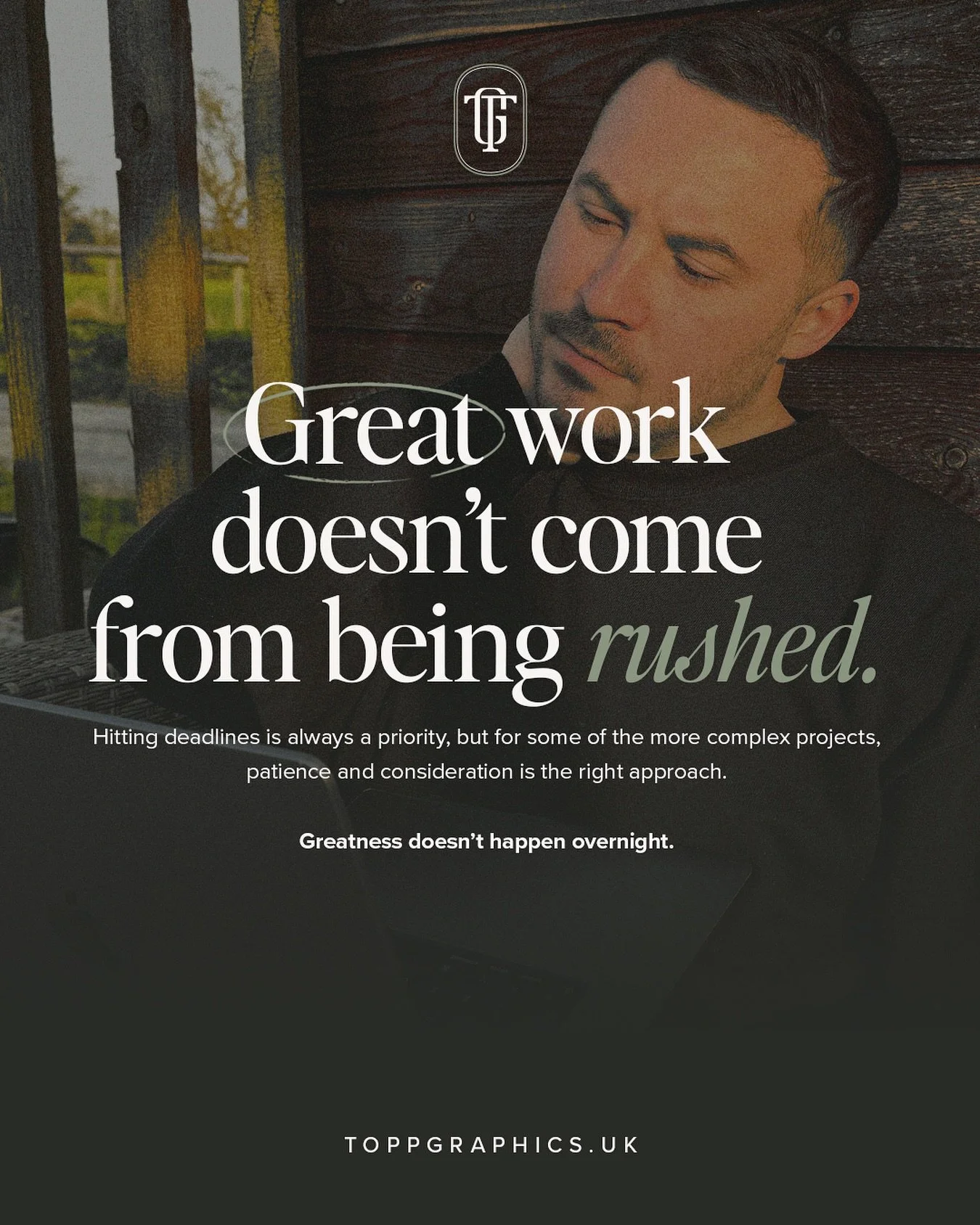 Greatness does not happen overnight&hellip; 😴

Design takes time and patience. This to ensure every detail is calculated and every decision is considered.

You would not take a fresh batch of cookies out the oven half baked&hellip; so why do that to