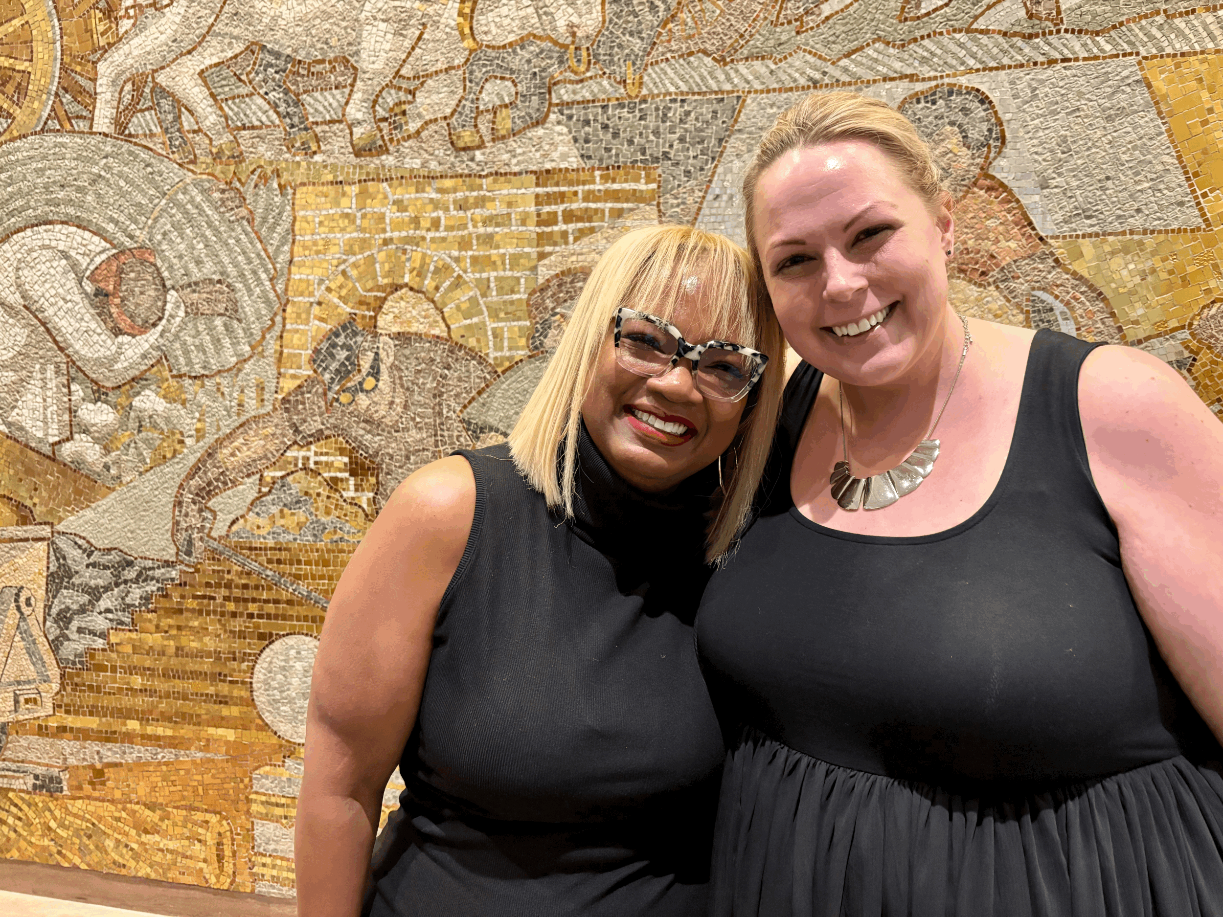 Labor Heritage Foundation &amp; P@W Executive Director honor SEIU President April Verrett